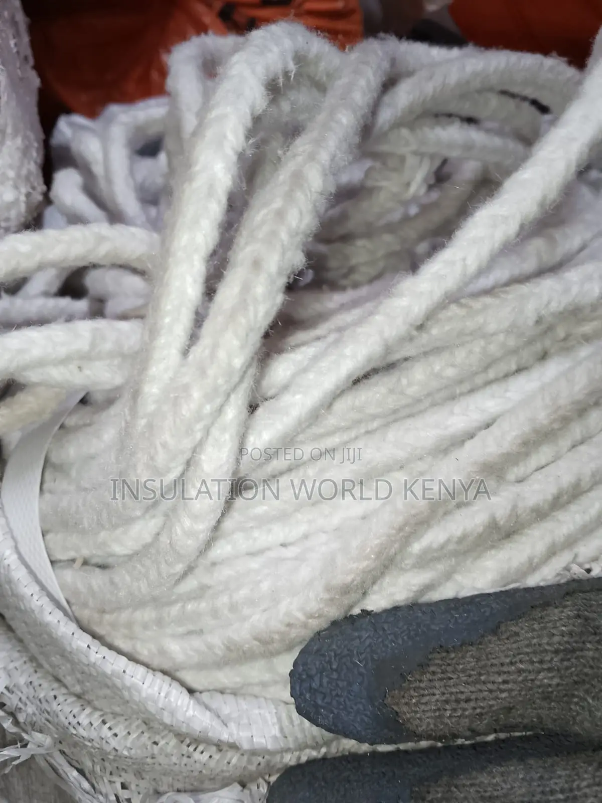 High-Temp Sealing Square Rope 6mm Insulation (Up to 1260°C)