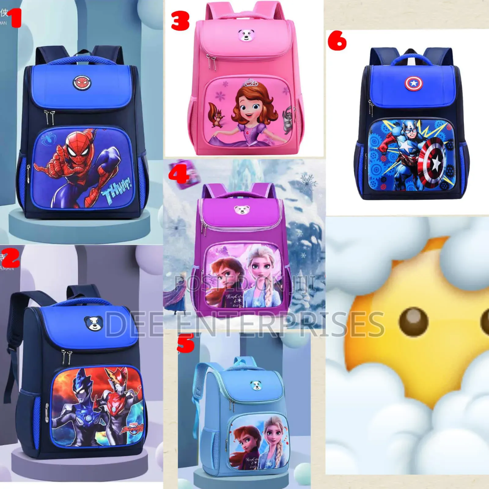 Big Size Cartoon Themed School Bags