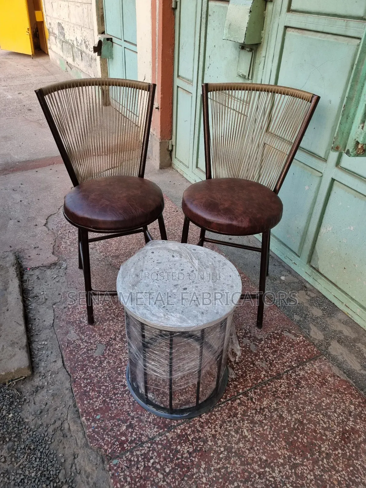 Balcony Set,Woven Chairs and Coffee Table