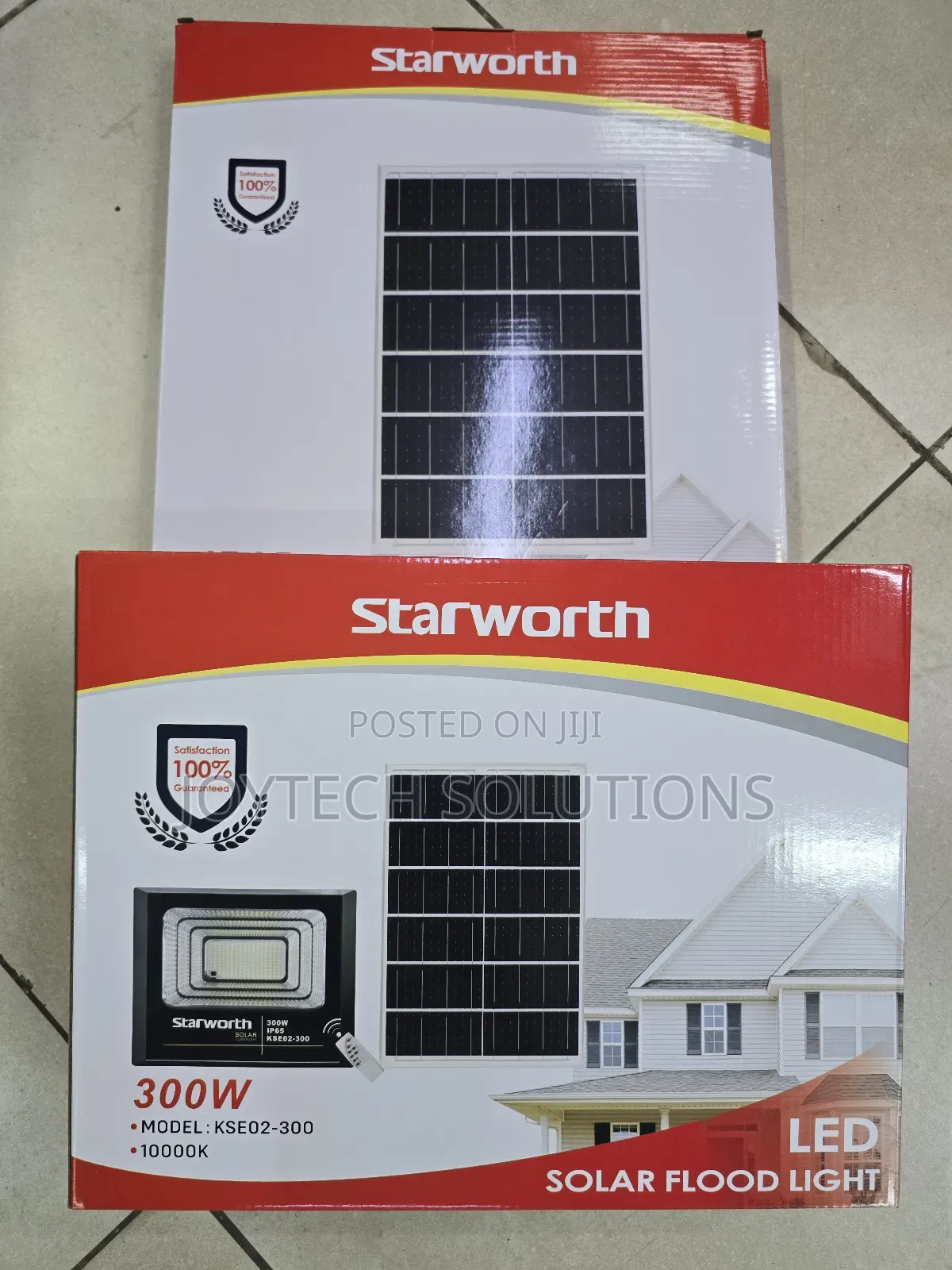 Security Solar Flood Light [ 300w ] Comes With Pannel