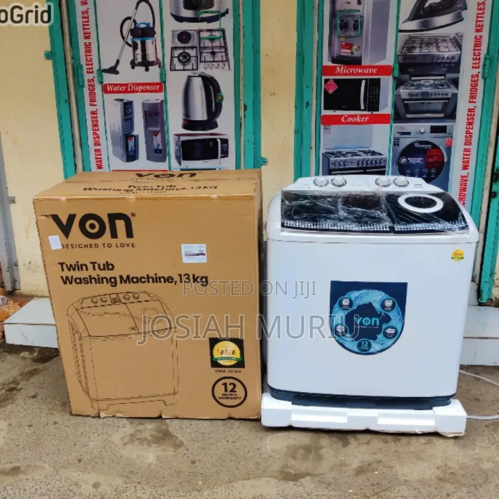 Von 13kg Twin Tub Washing Machine – Powerful Efficient