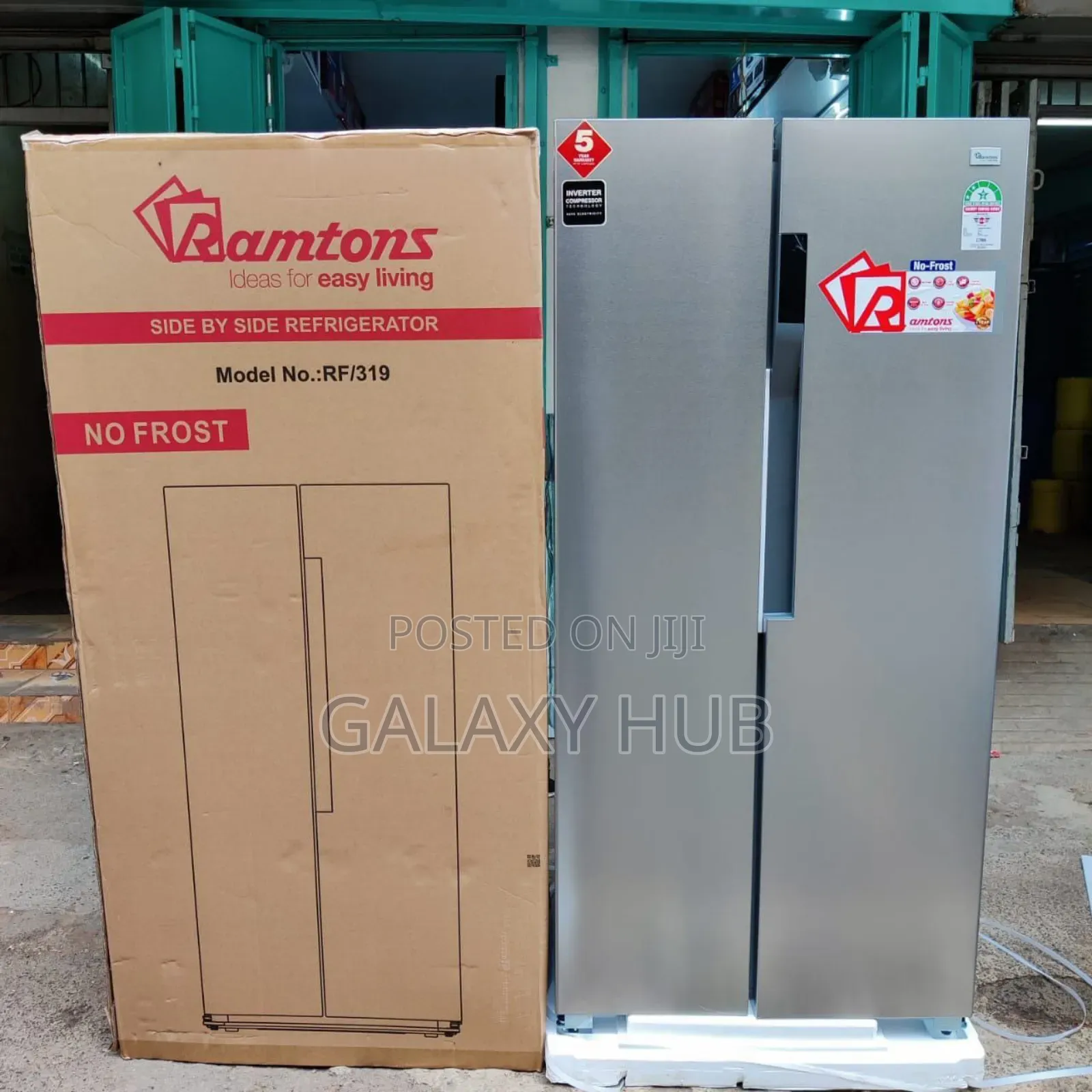 Ramtons Side By Side Fridge No Frost 430litres Rf319