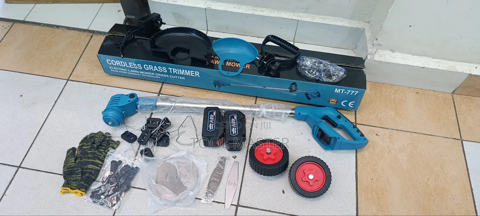 Cordless Brush Cutter With 2 Lithium Batteries