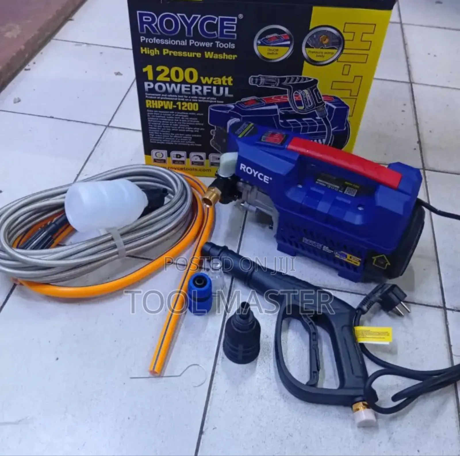 Royce Electric High Pressure Washer 100bar 1200watts