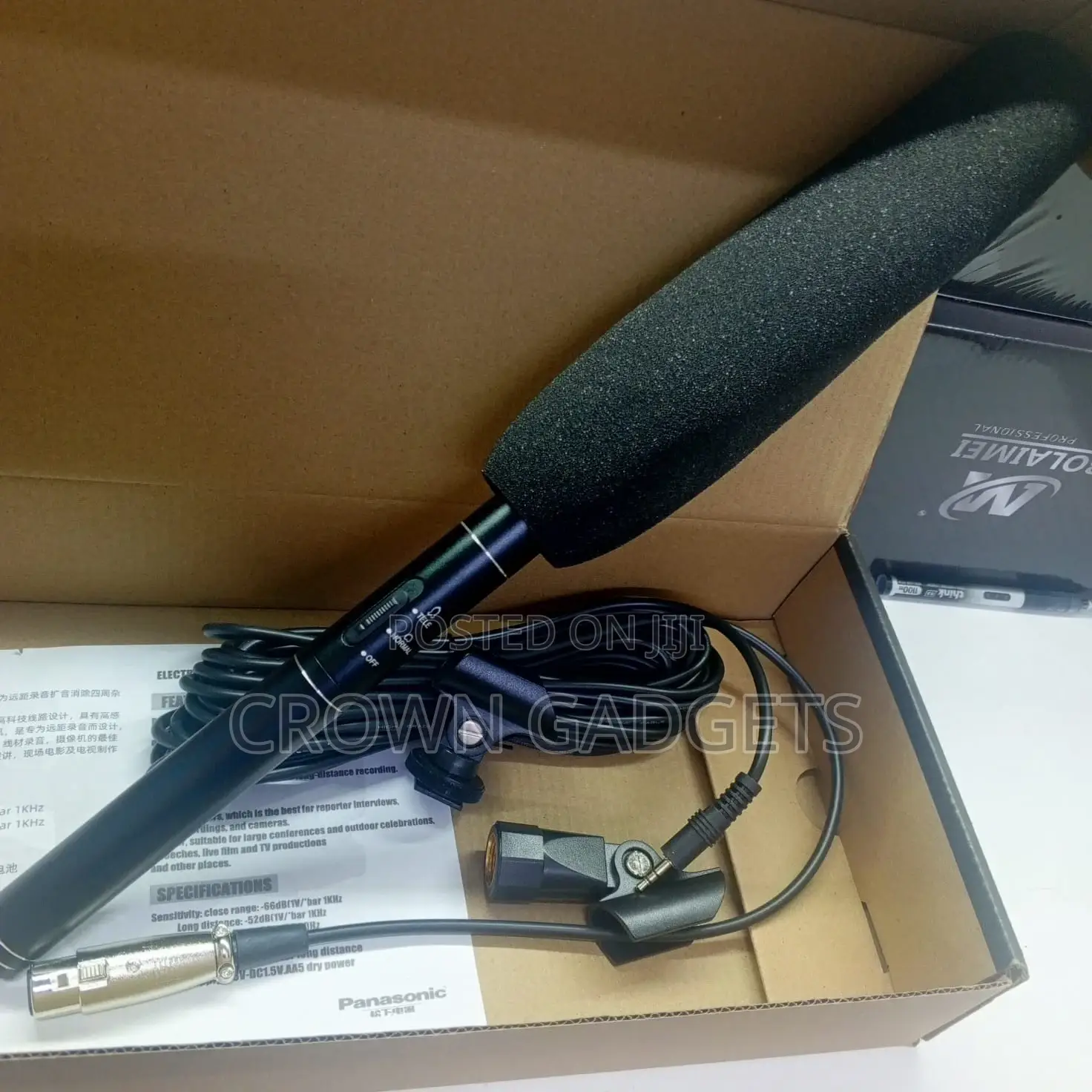Panasonic Em-2800a Super Uni-Directional Mic for Video Interviews