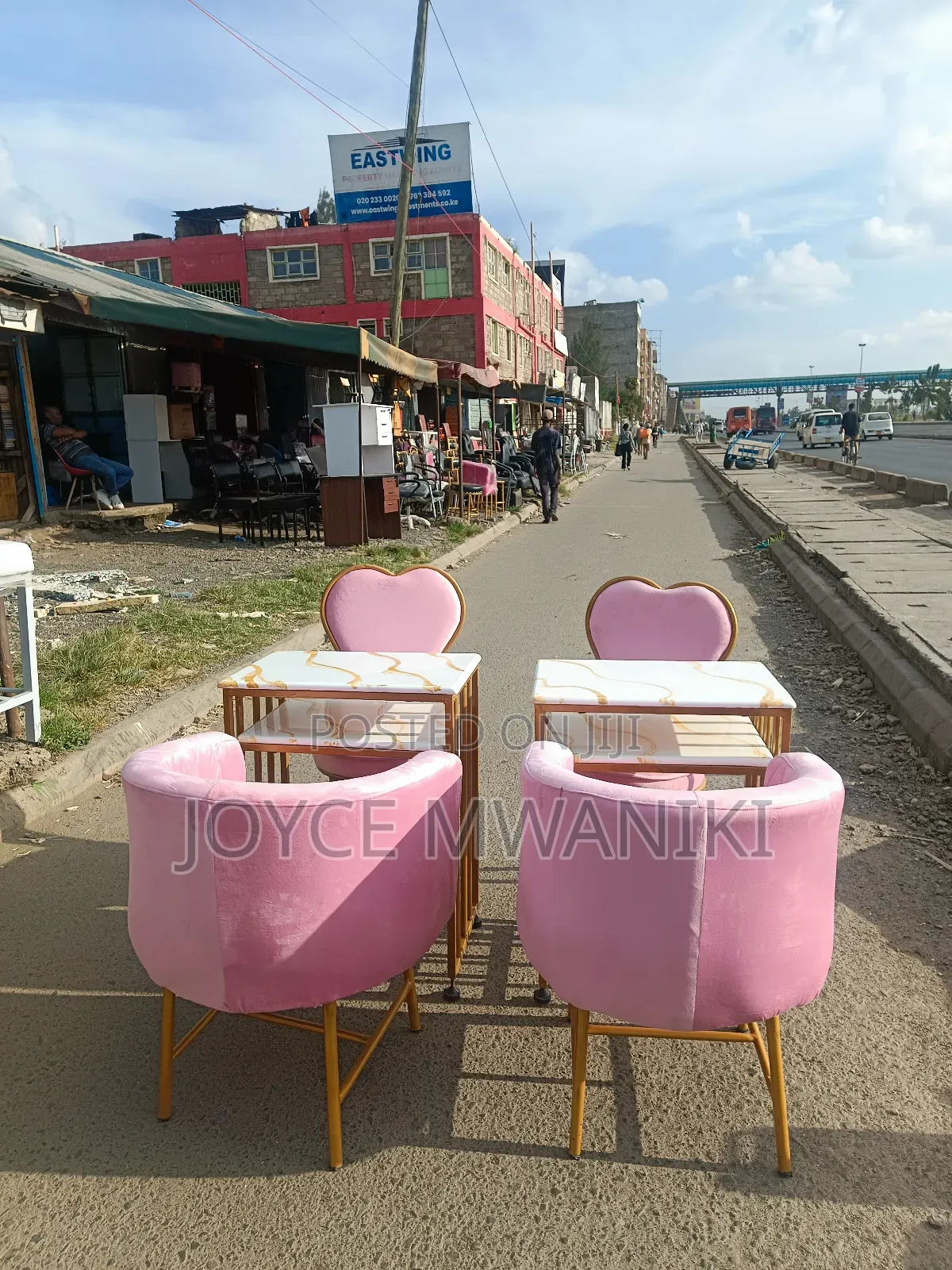 2 Manicure Sets, Baby Pink and Marble Tables
