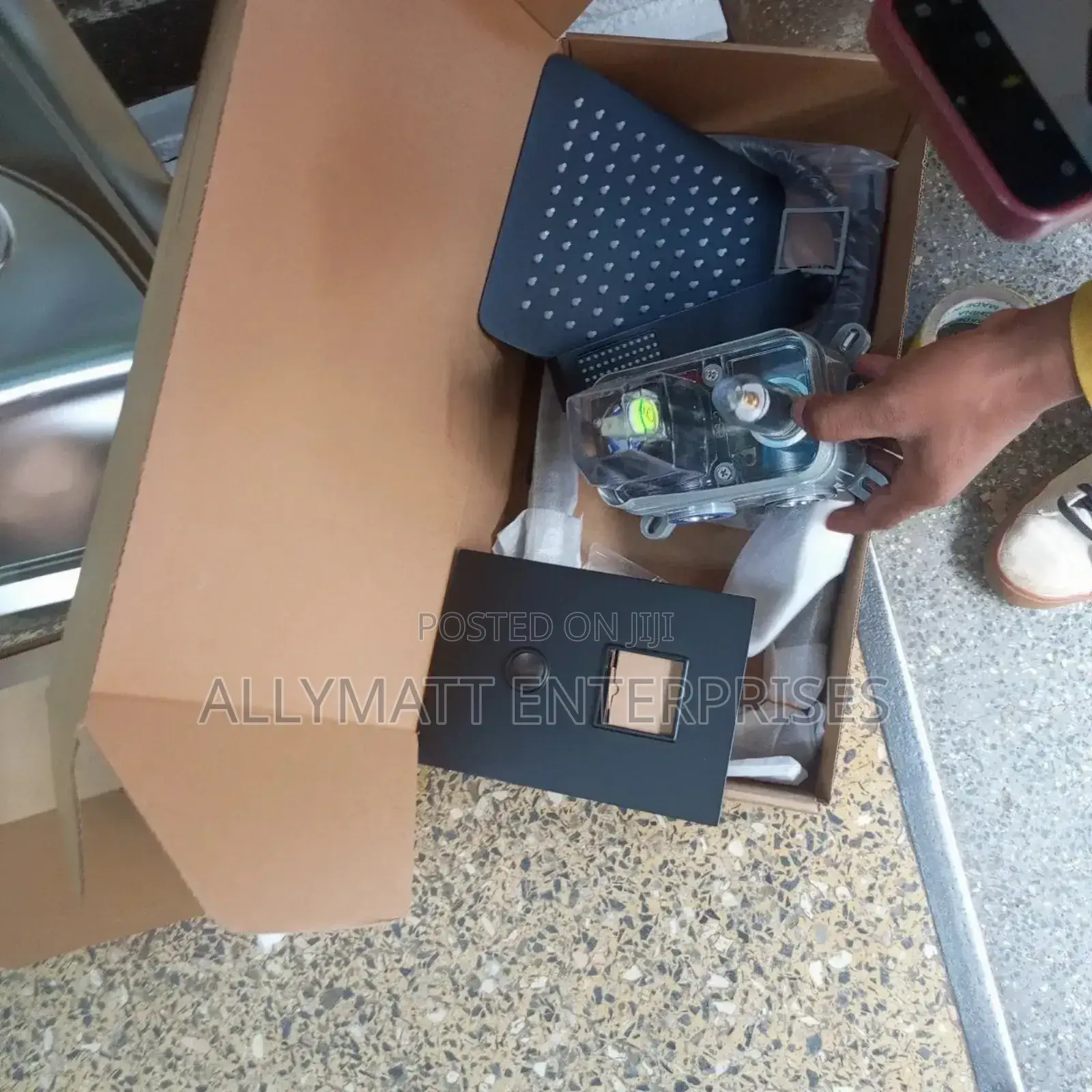 5way Black Concealed Shower Mixer