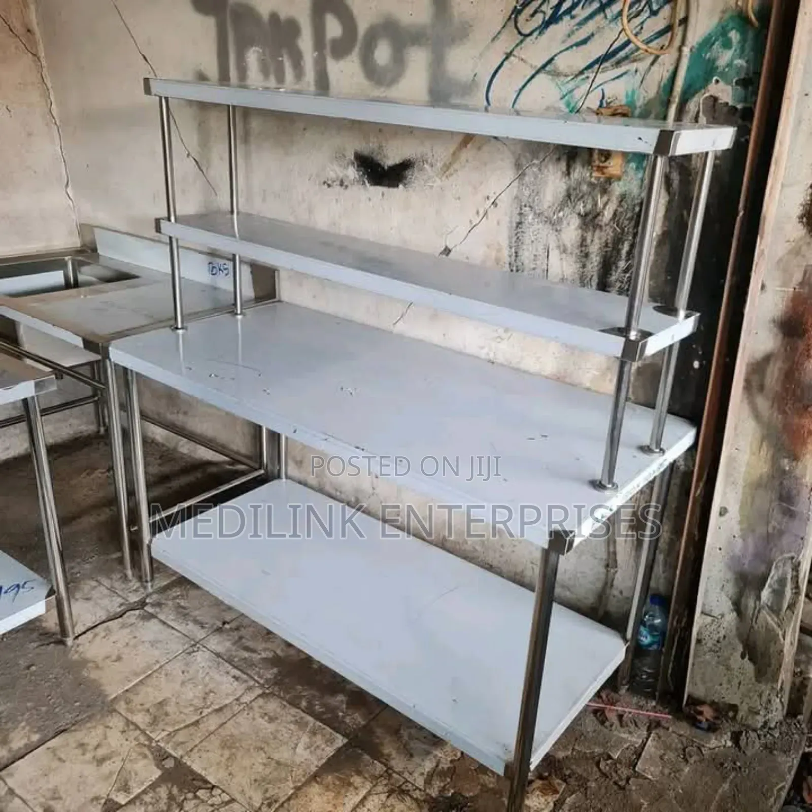Kitchen Service Racks and Table