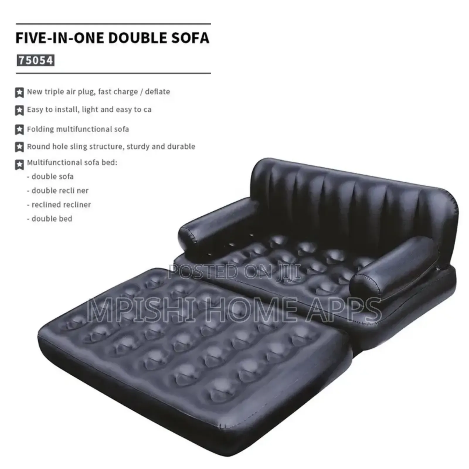 Bestway Inflatable 5 in 1 Air Sofa Bed