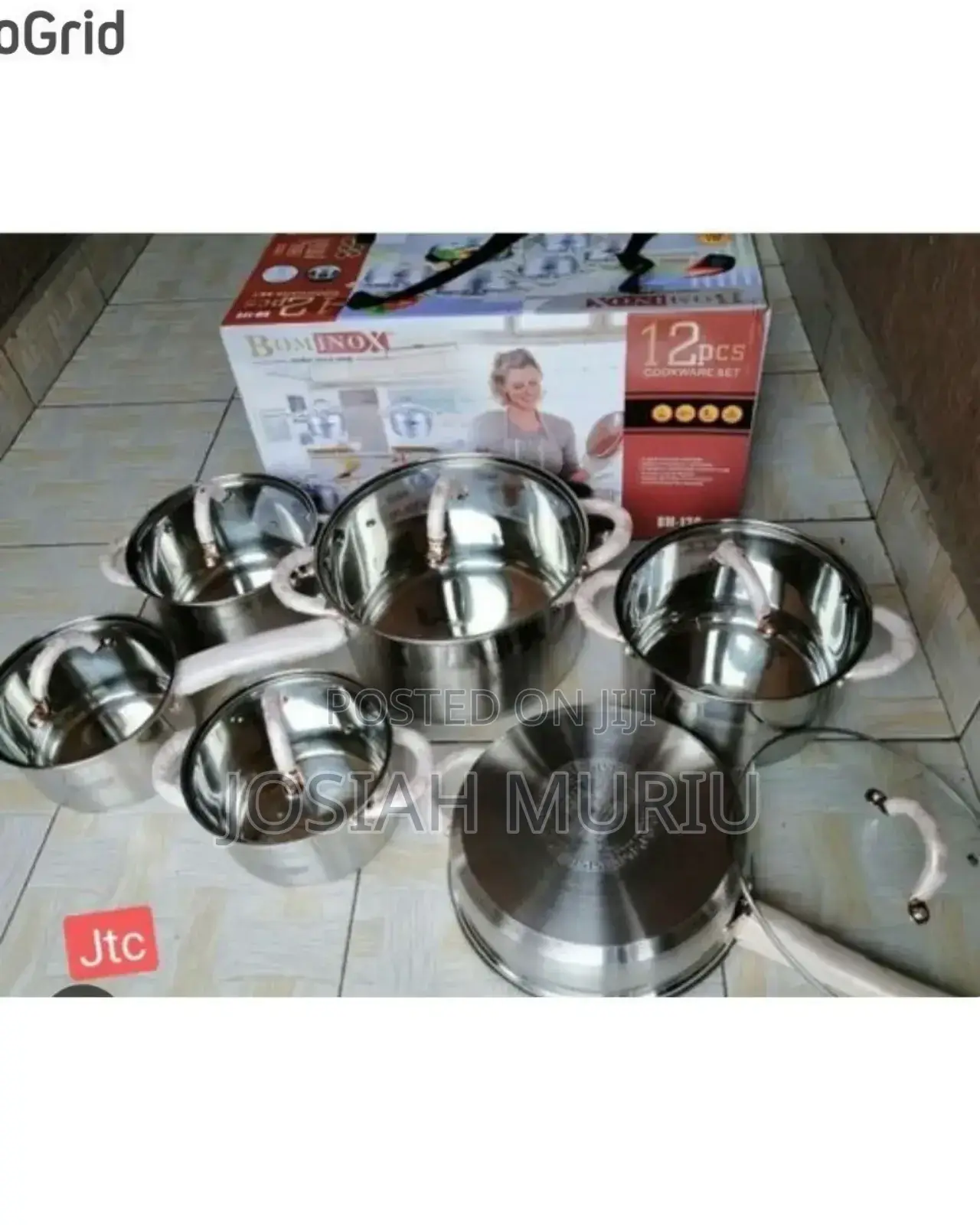 *Bominox 12pc Stainless Steel Cookware Set*