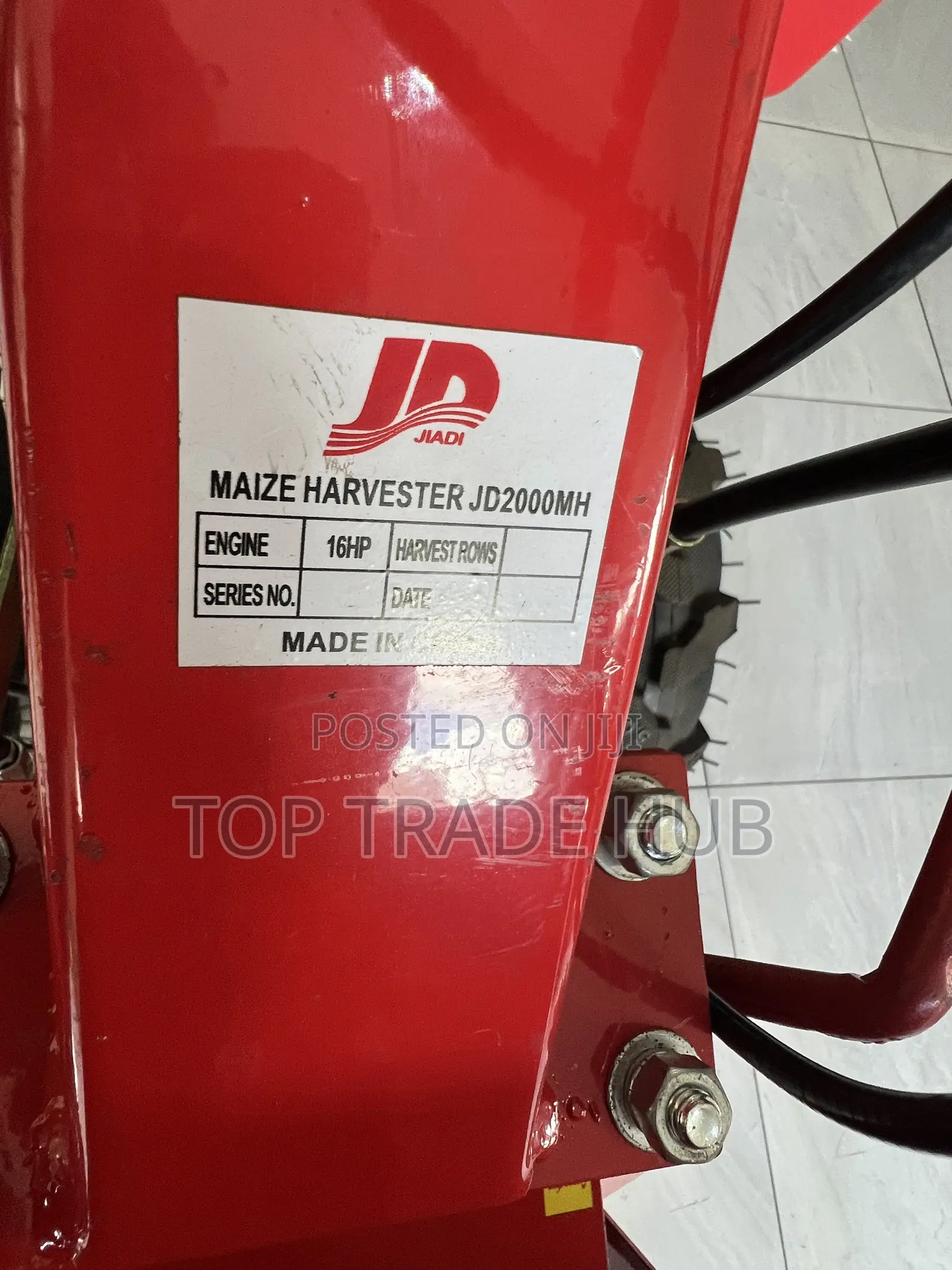 Jd-2000mh Jiadi  Maize Harvester 16hp Diesel Engine  - Key Start  🔑