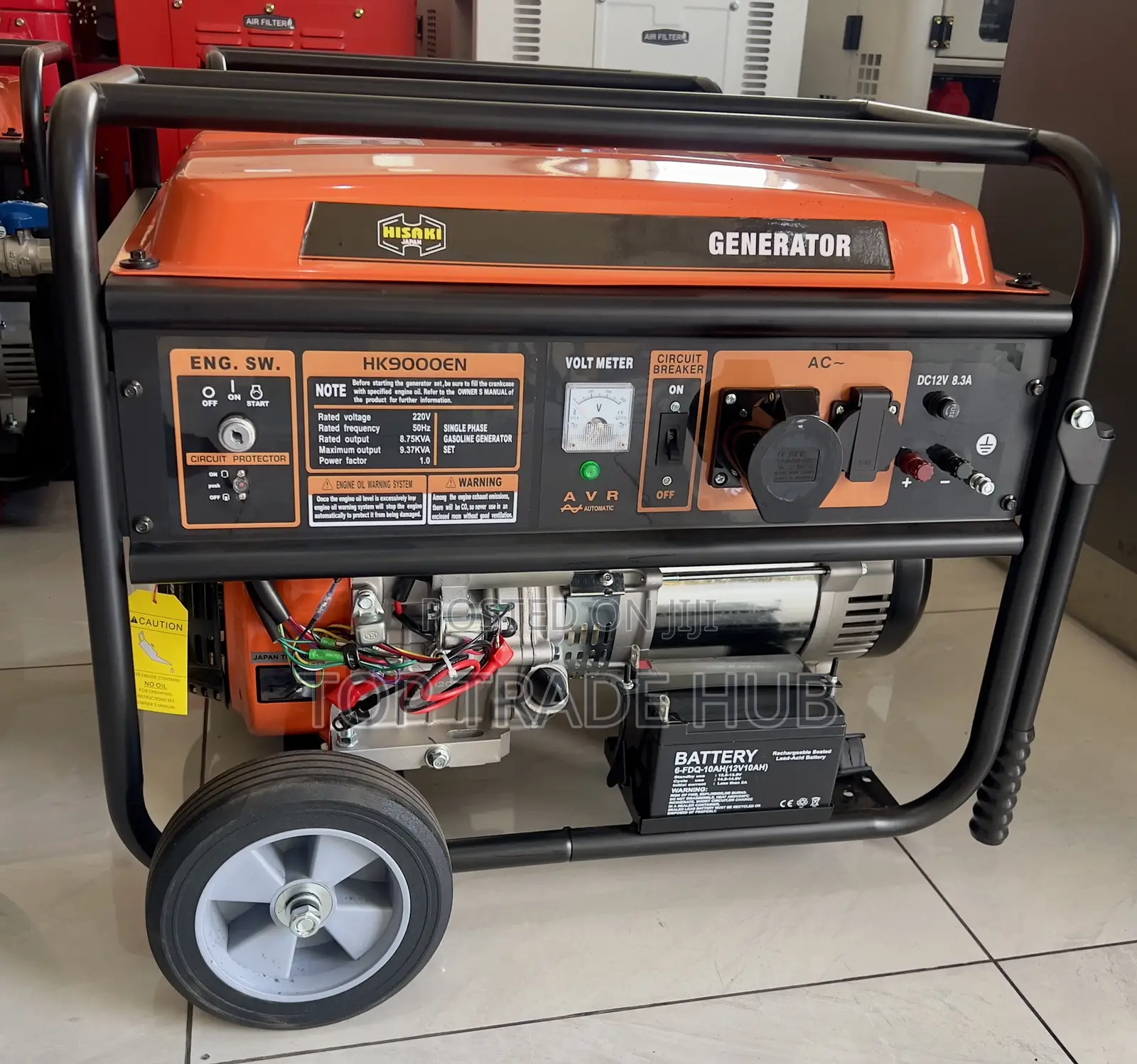Robust Hk9000en Hisaki Japan Petrol Generator 10kva - Single Phase