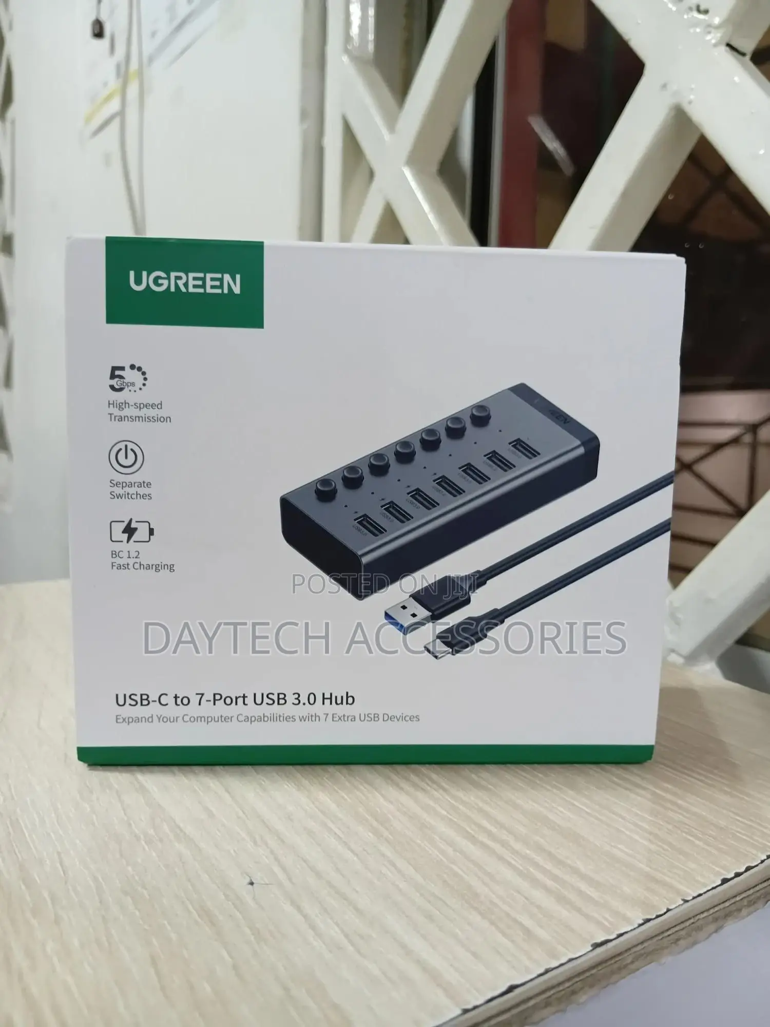 Ugreen 7-Port Powered Usb 3.0 Hub – Cm481 / Ug-90306