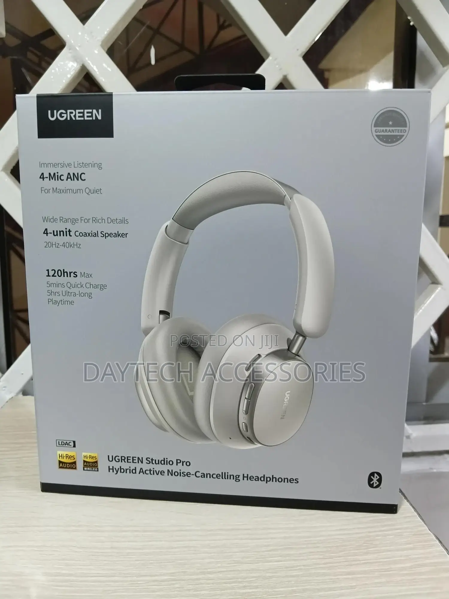 Ugreen Studio Pro Hitune Max6 120hr Hybrid Anc Headphones - White