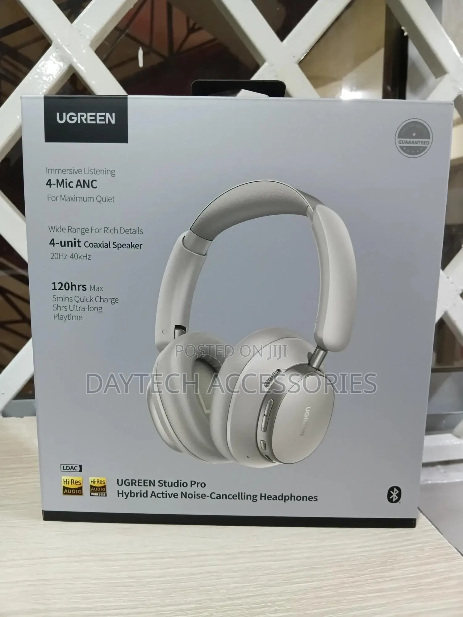 Ugreen Studio Pro Hitune Max6 120hr Hybrid Anc Headphones - White
