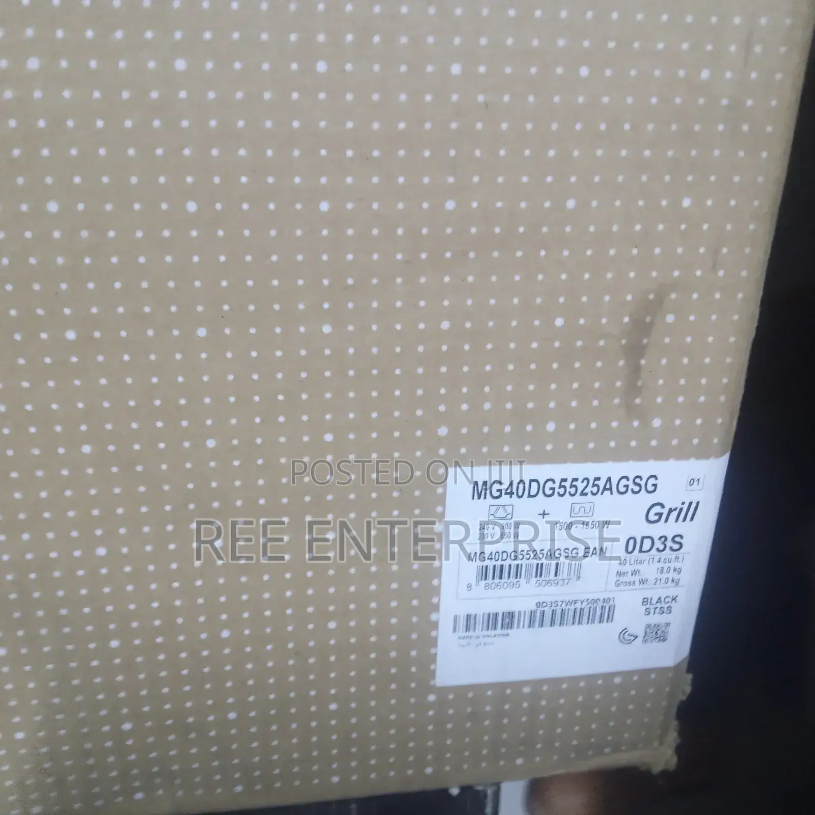 Brand New 
Samsung 40 Litres Microwave With Grill