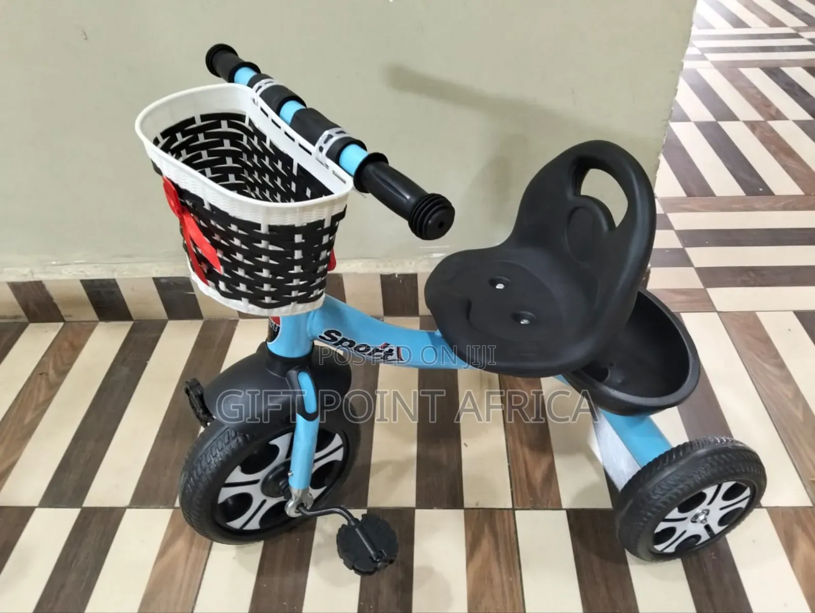 Strong And Durable  Tricycle With Basket For Kids