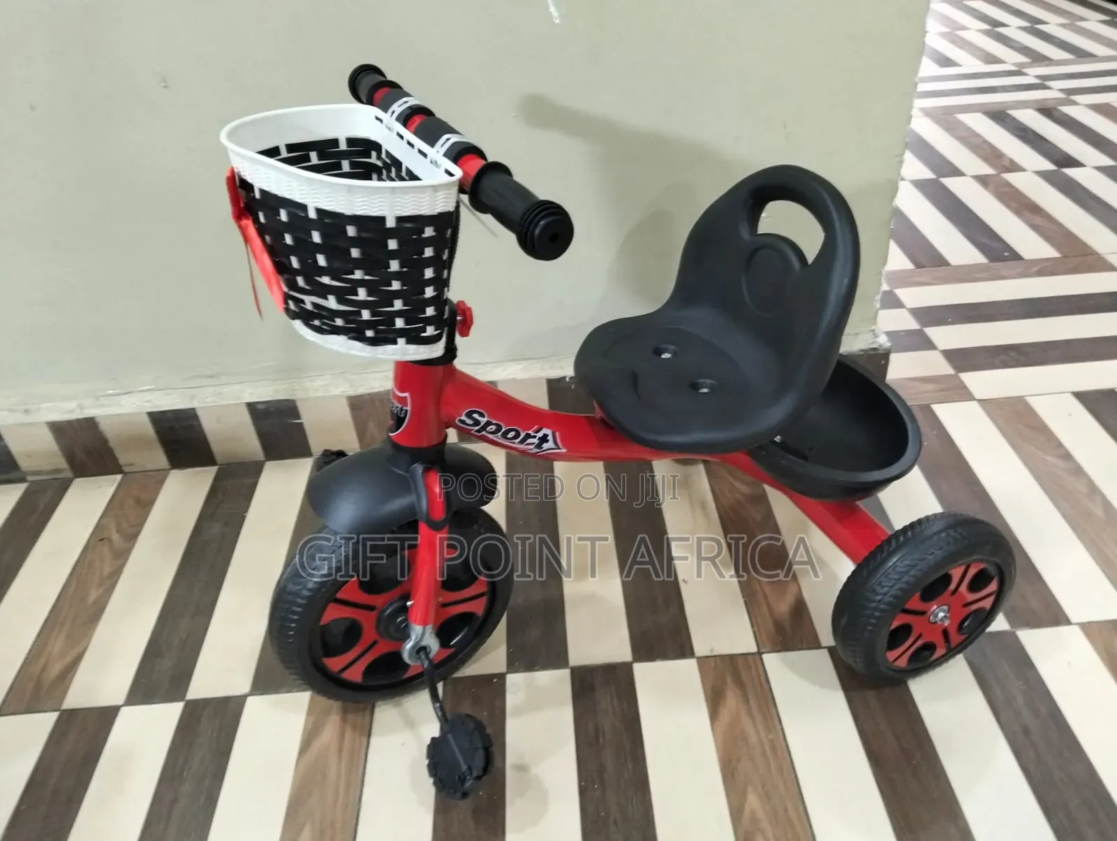 Strong And Durable  Tricycle With Basket For Kids