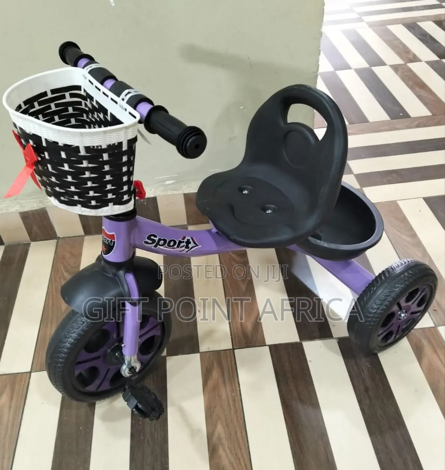 Strong And Durable  Tricycle With Basket For Kids