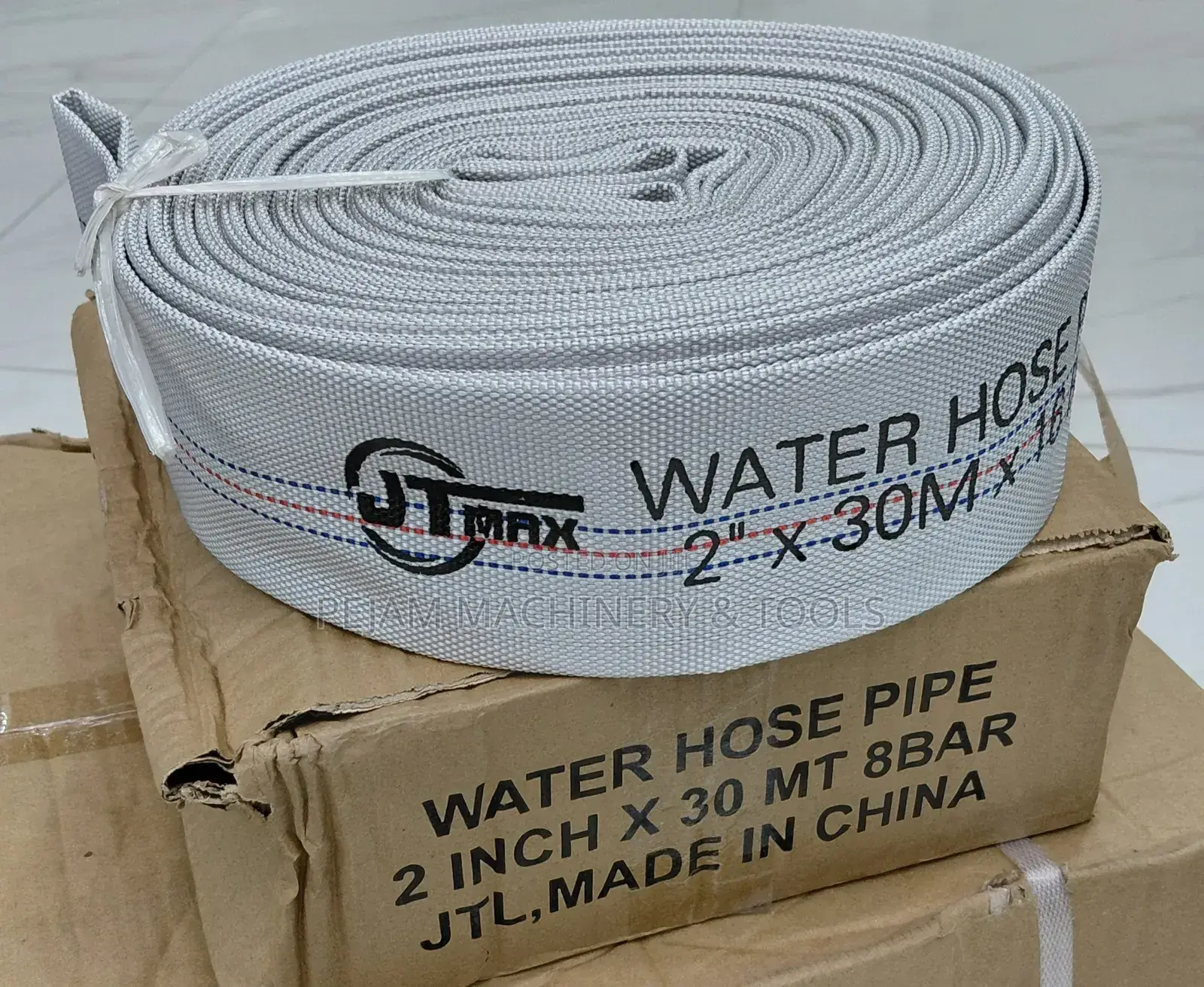 Water Hose Canvas Delivery Pipe 2" by 30m 16bar