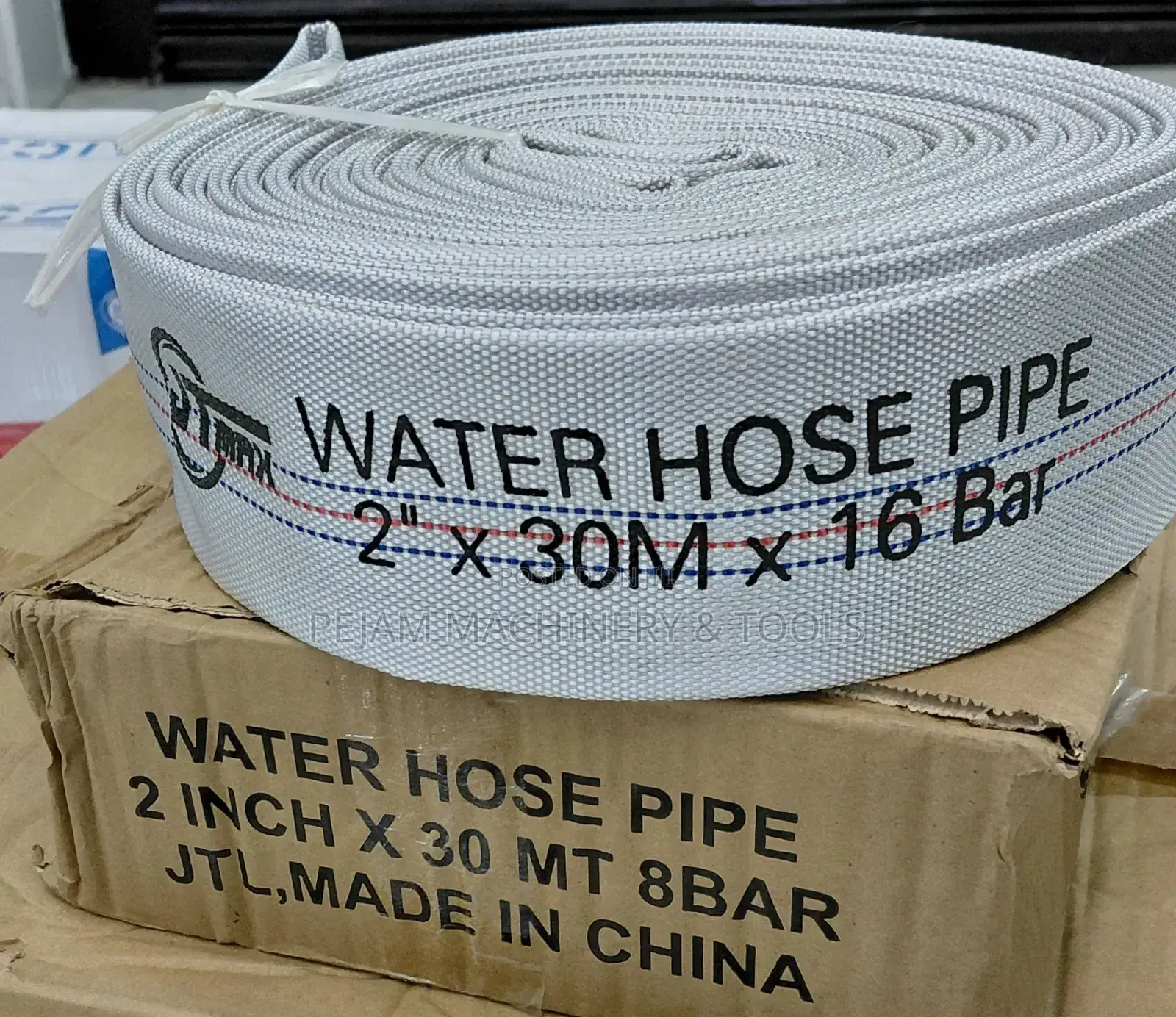 Water Hose Canvas Delivery Pipe 2" by 30m 16bar