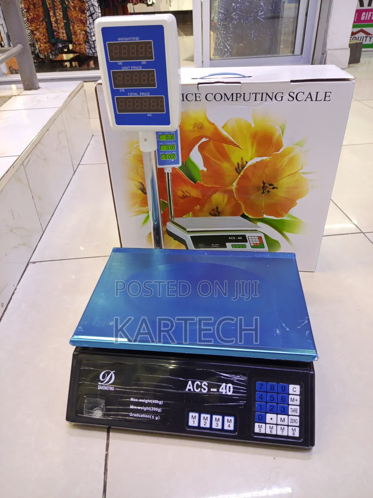 40kg Commercial Digital Weighing Scale Acs-40 – Rechargeable
