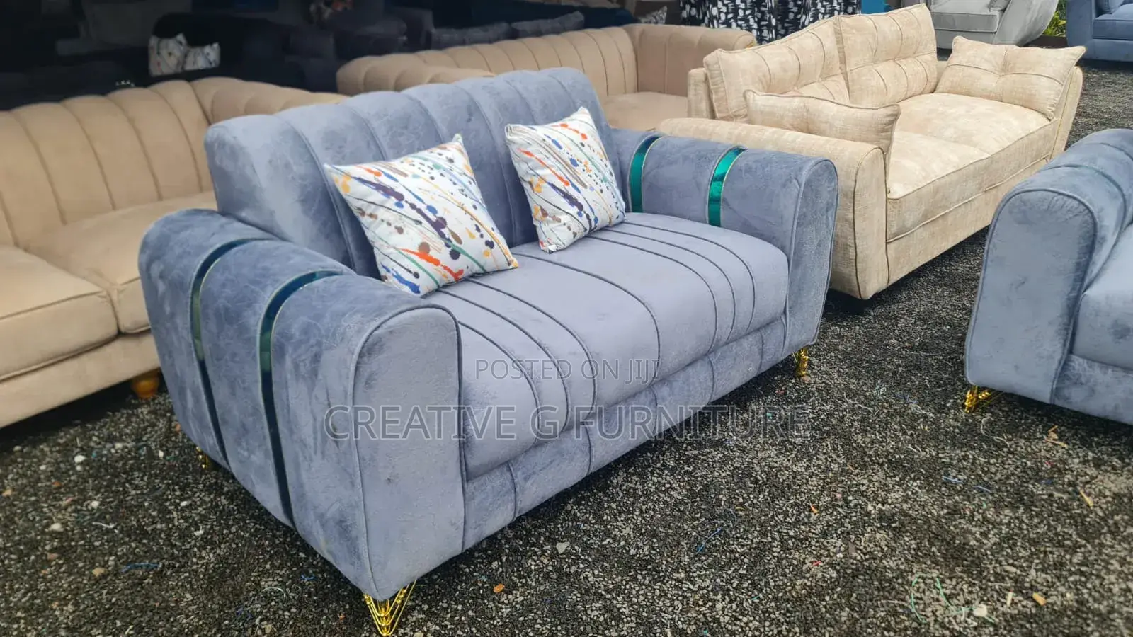 Gray 3 Seaters