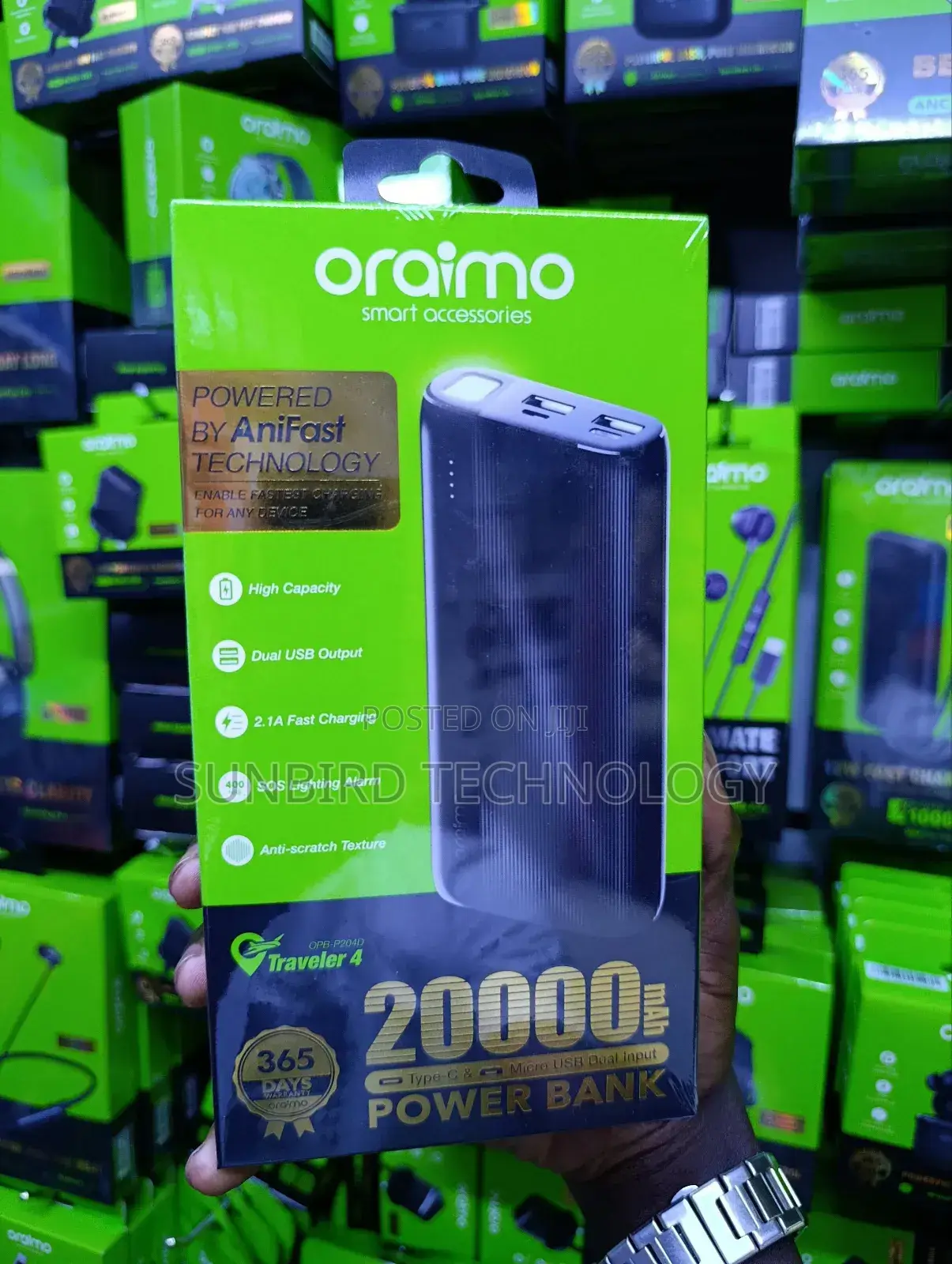 Oraimo Traveler 4 Opd-P204d 20,000mah Powerbank
