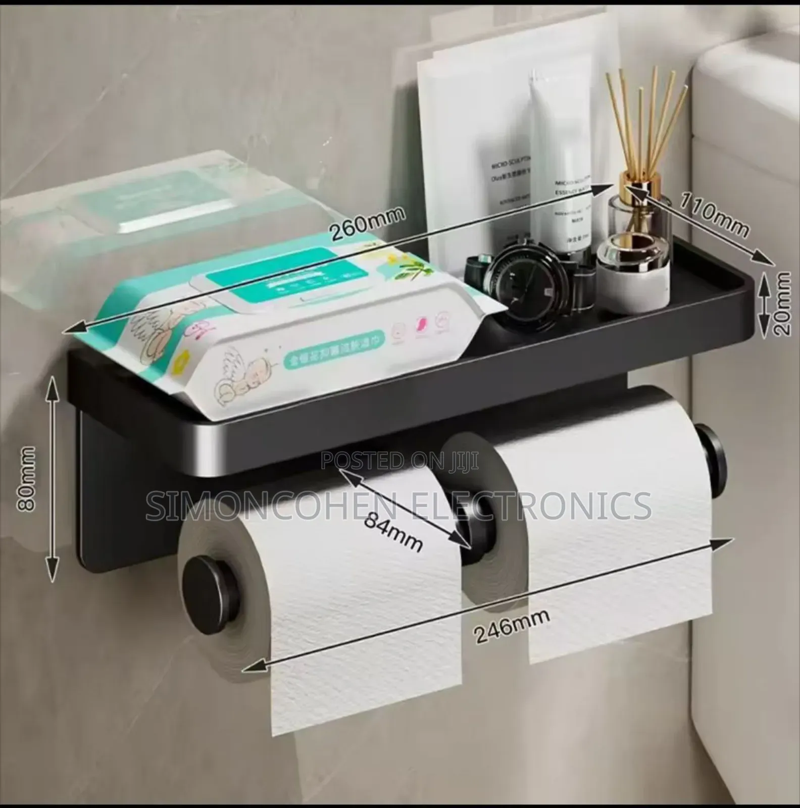 Double Roll Wall-mounted Tissue Holder