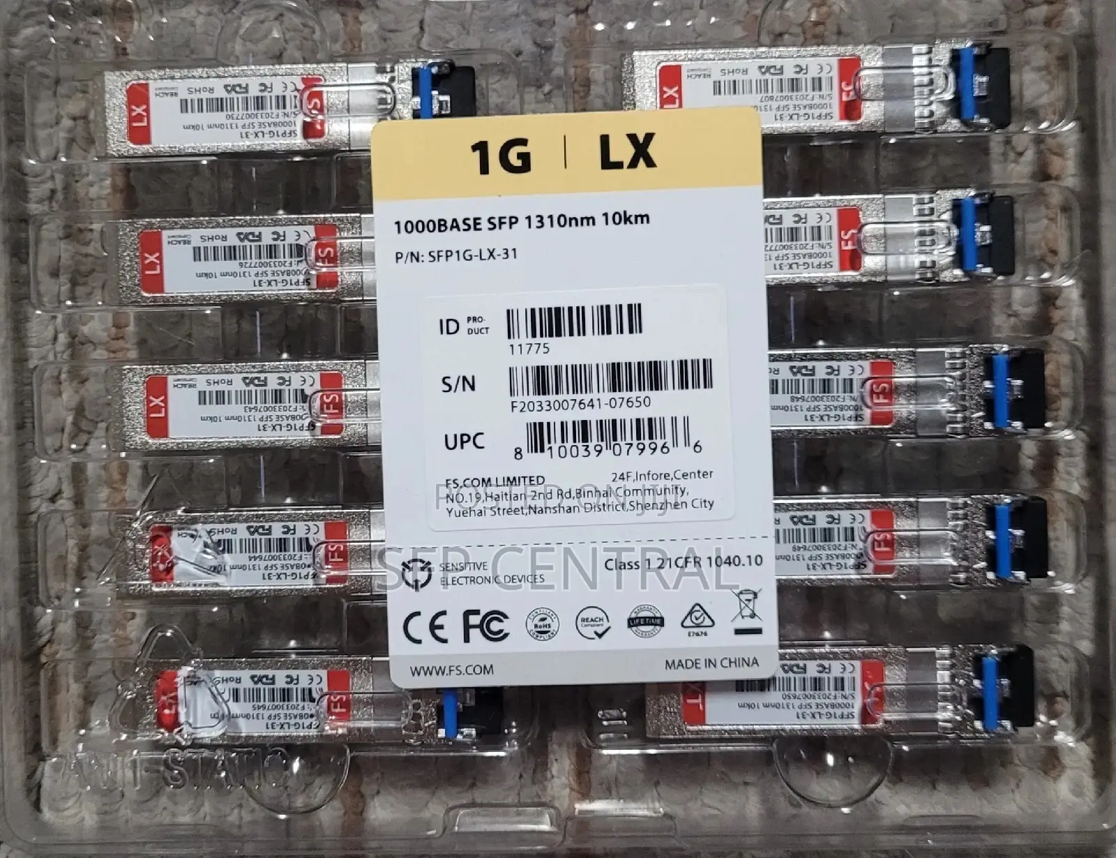 Fs Sfp1g-Lx-31 1000/Base Sf 1310nm 10km Transceiver Modules