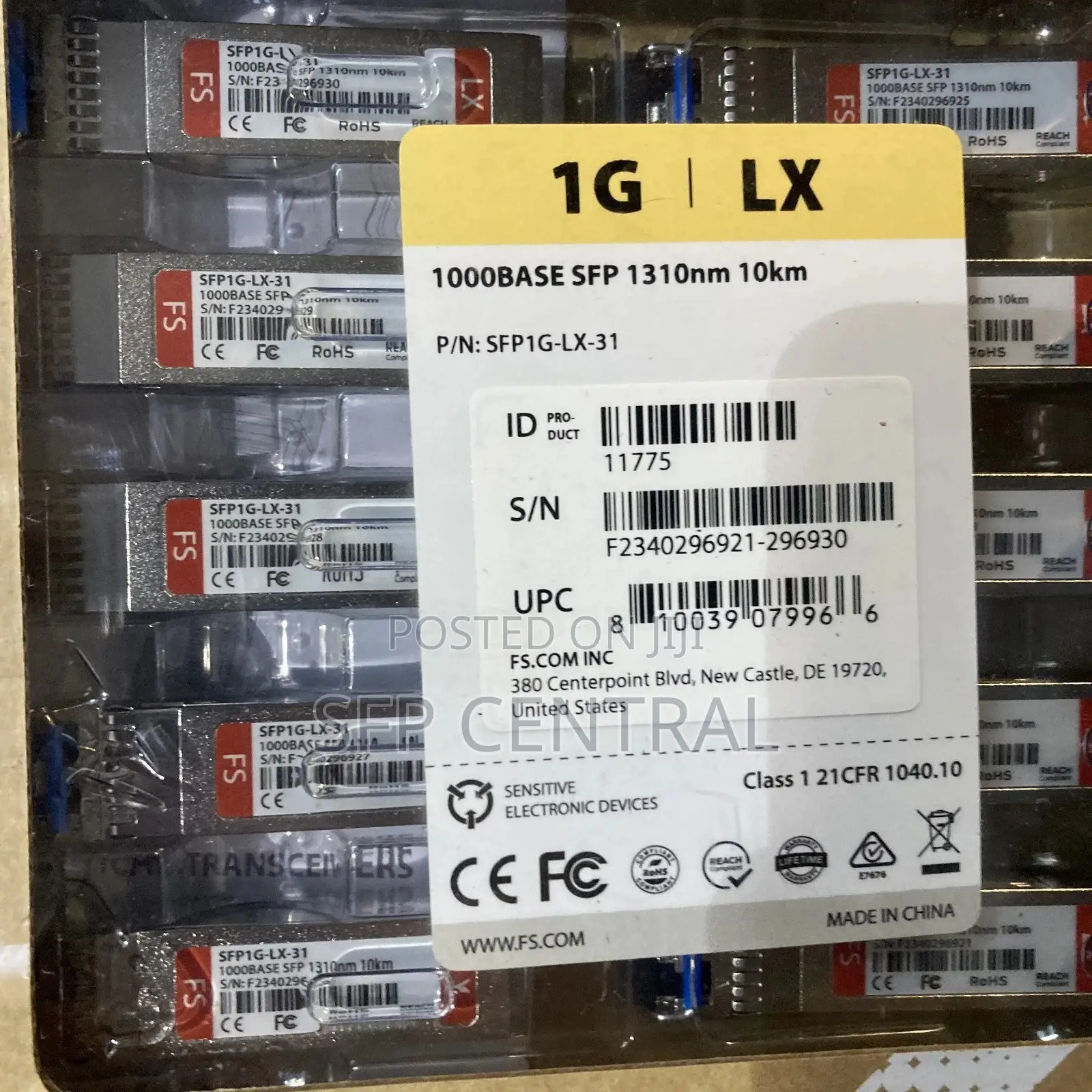 Fs Sfp1g-Lx-31 1000/Base Sf 1310nm 10km Transceiver Modules