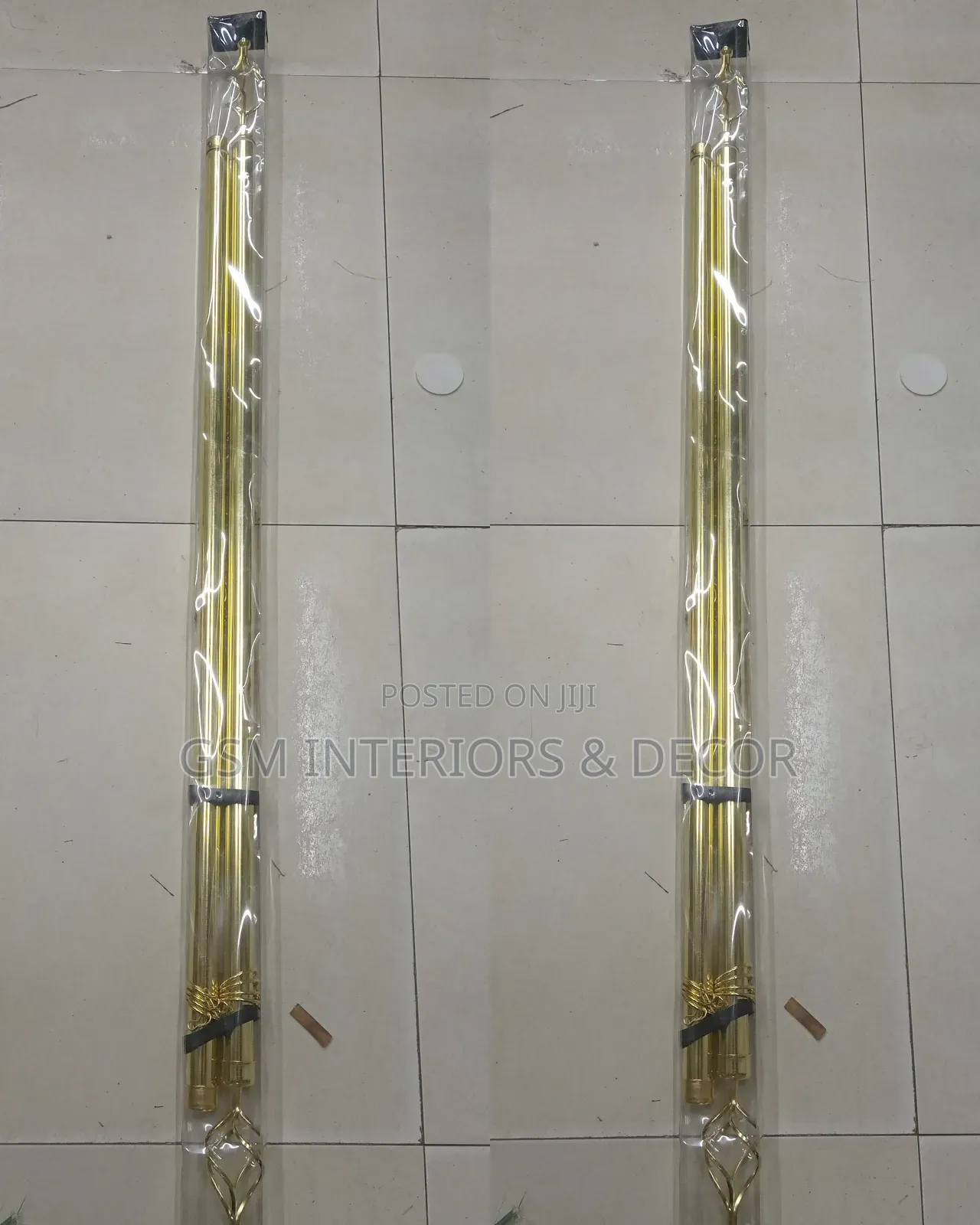 Bistrip Double Curtain Rods 1m
