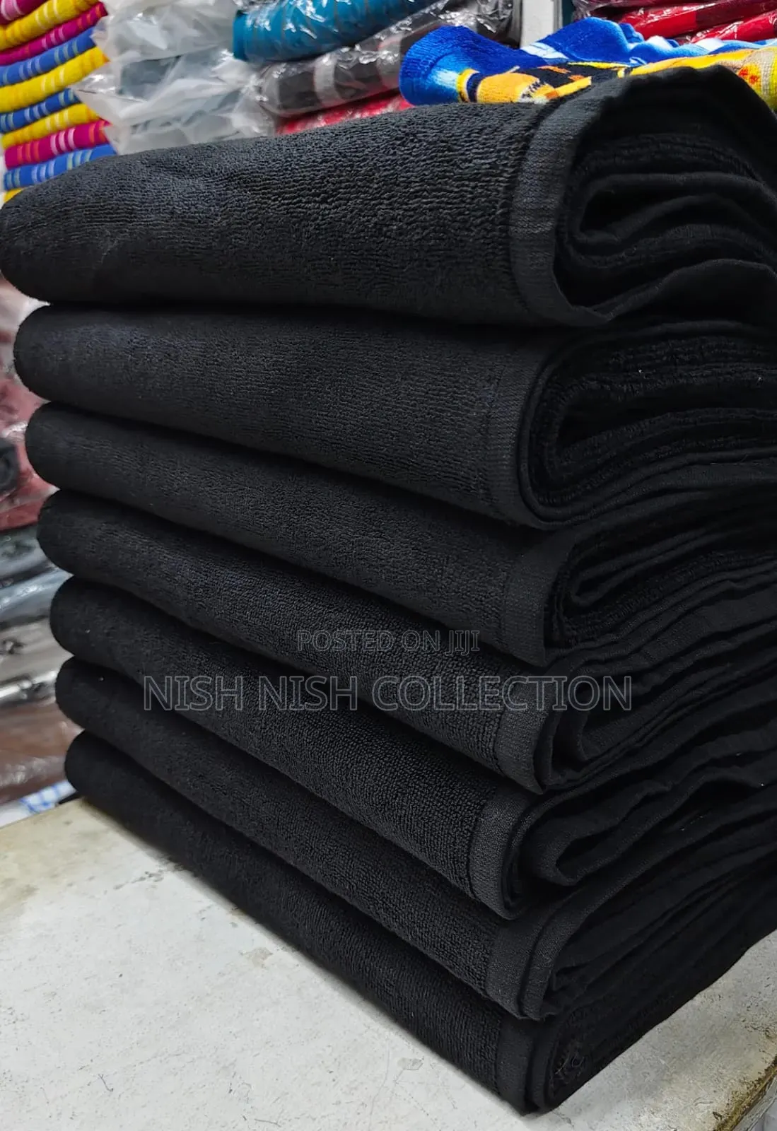  *Cotton Large Black Towels* 
100cm by 150cm