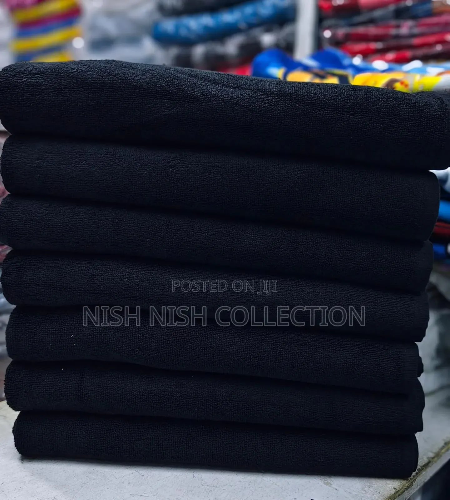  *Cotton Large Black Towels* 
100cm by 150cm