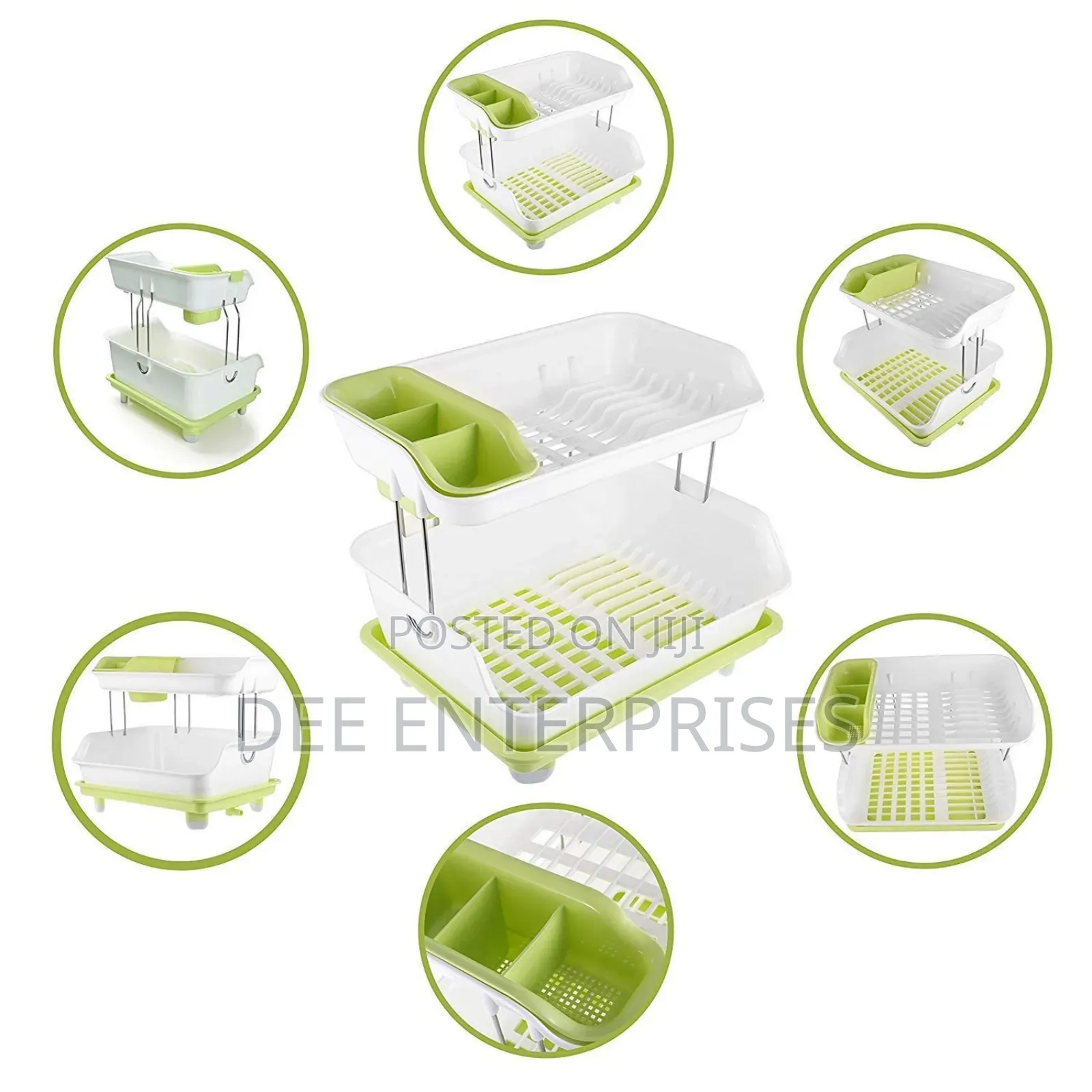 2layer Classy Plastic Dish Drainer