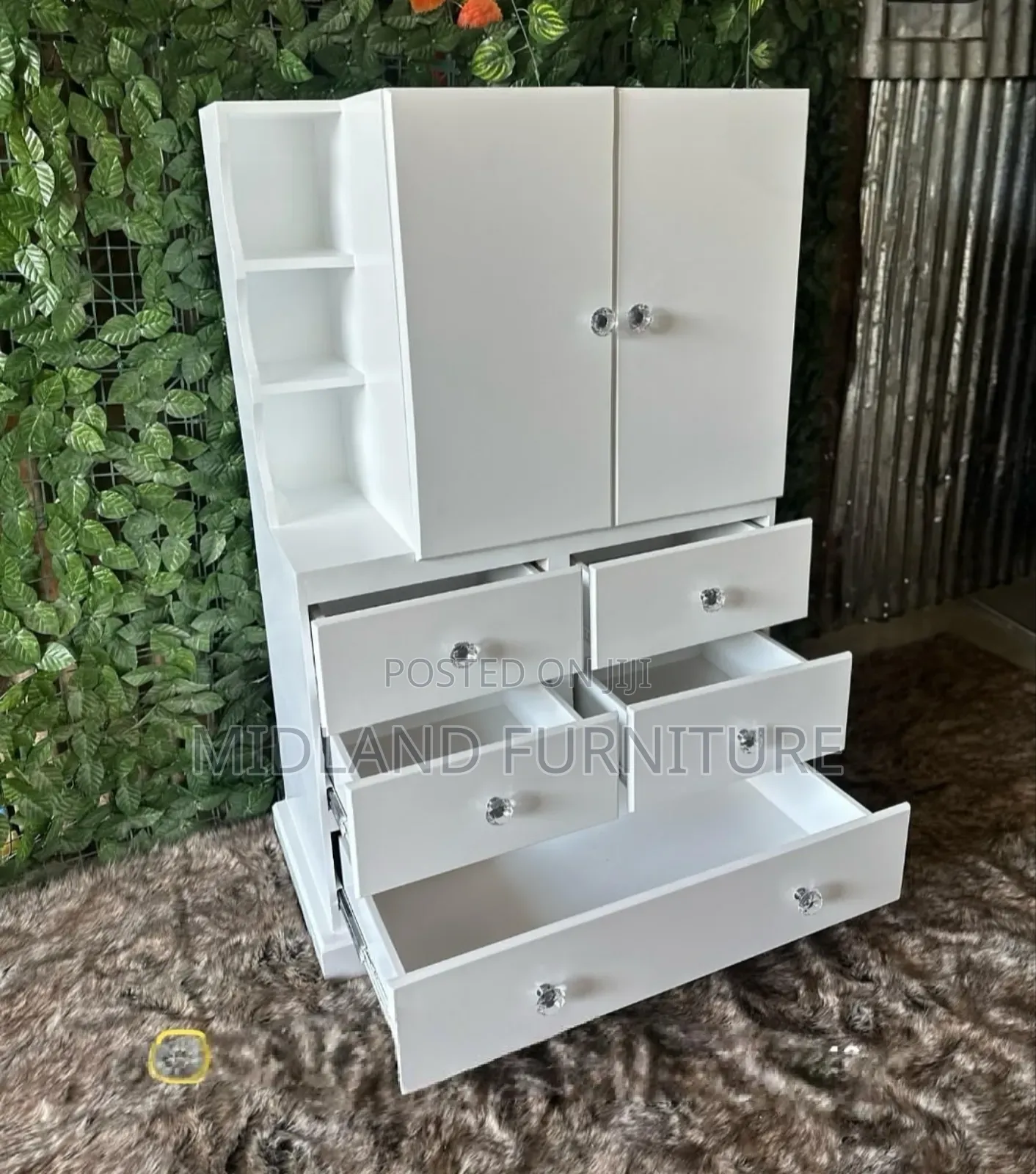 Chest of Drawer Cupboard With Hanging Rail