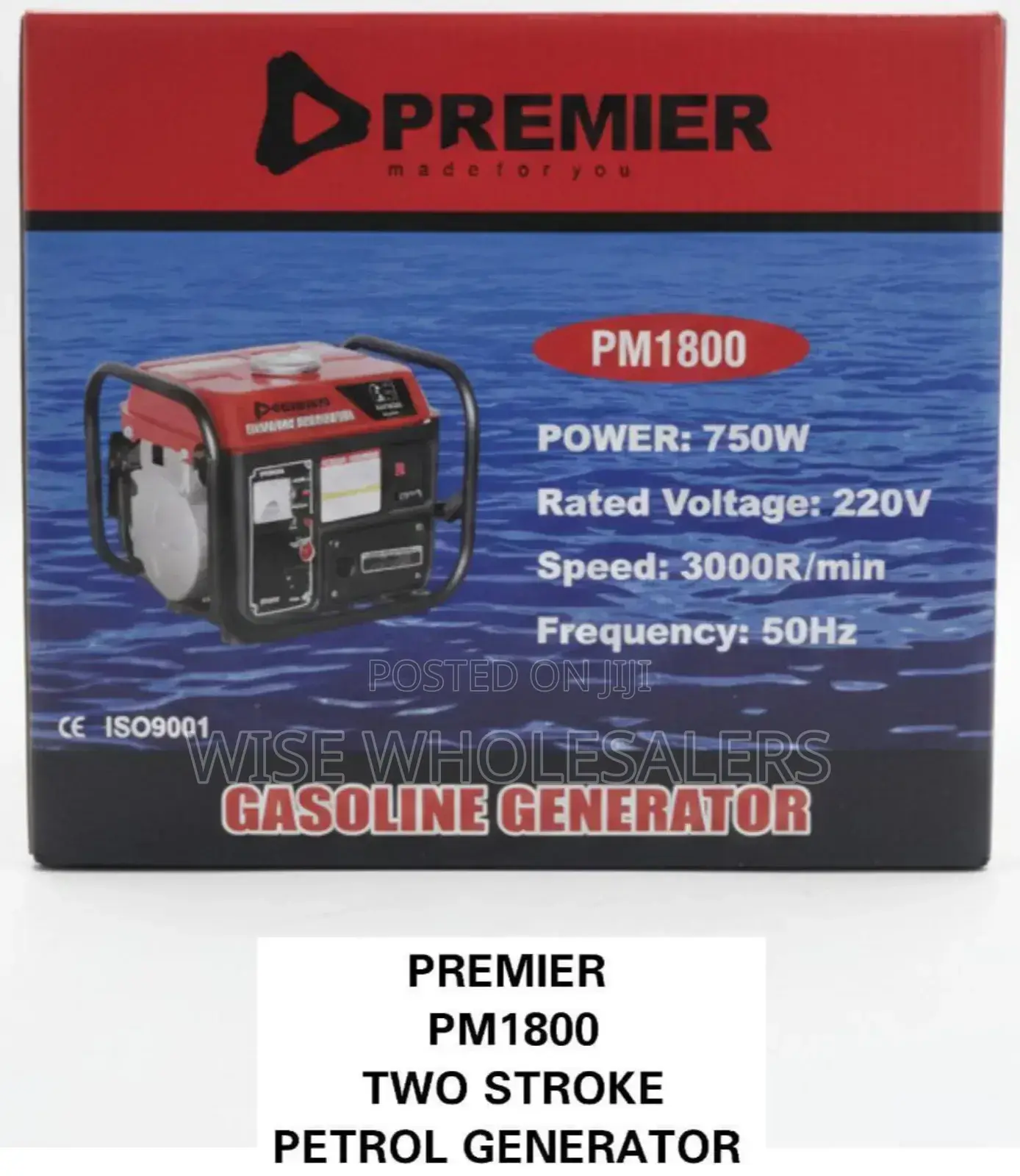 Premier Pm1800 Commercial 750-watt Gasoline Power Generator.