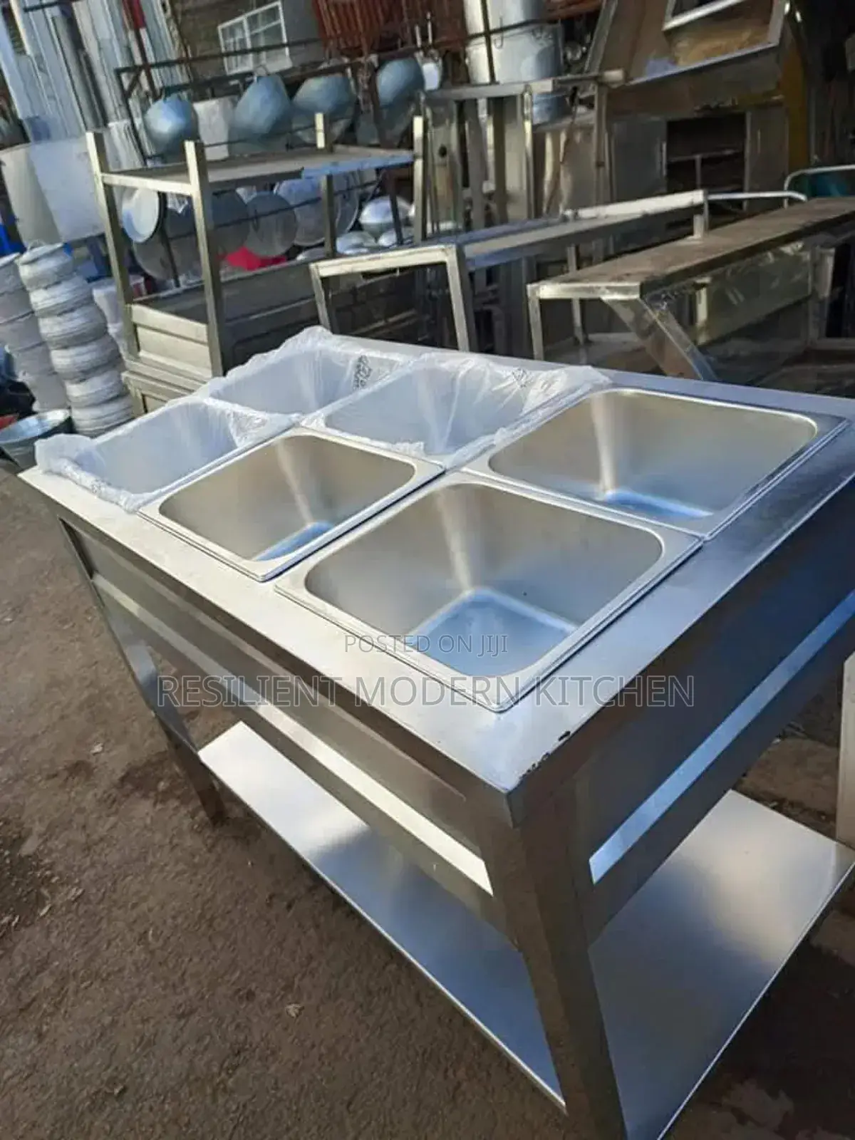 Commercial Stainless Steel Food Warmer With 6 Inserts