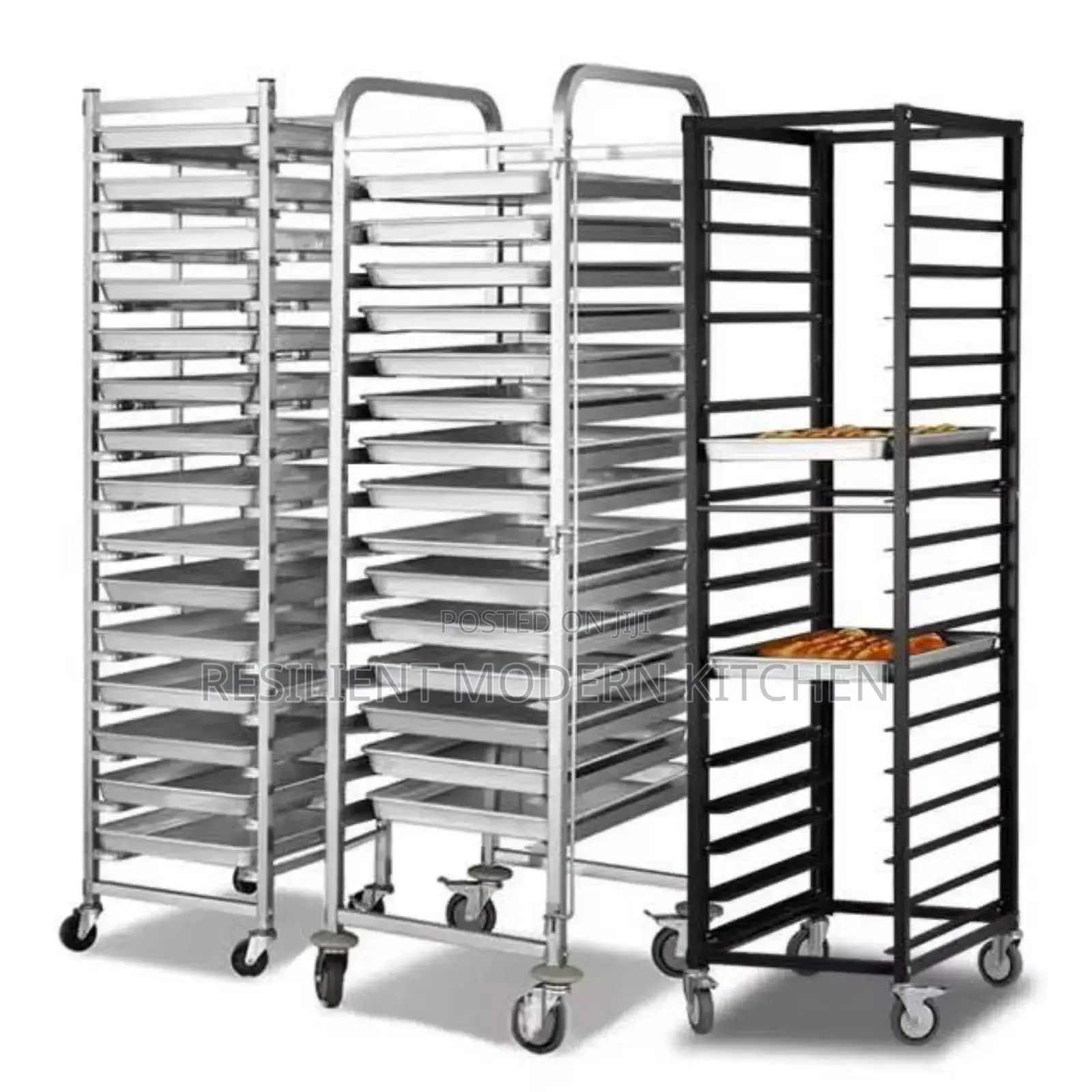Stainless Steel Bakery Tray Rack Trolley