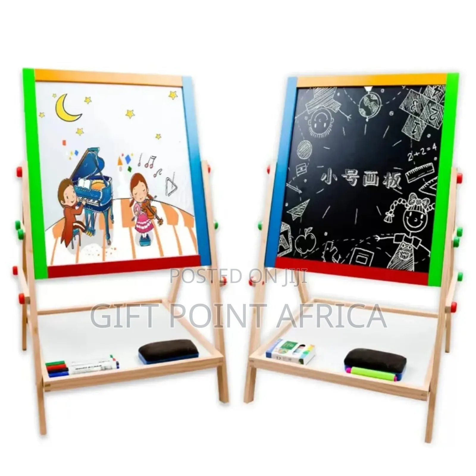 Foldable Double Sided Wooden Magnetic Learning Board