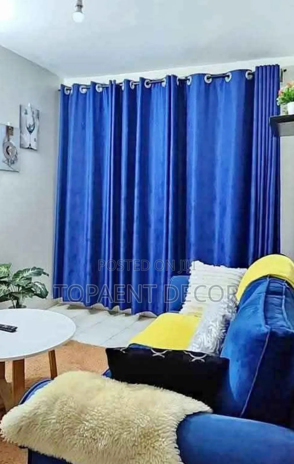 Perfect Balance Of Shade And Glow Blue Window Curtains