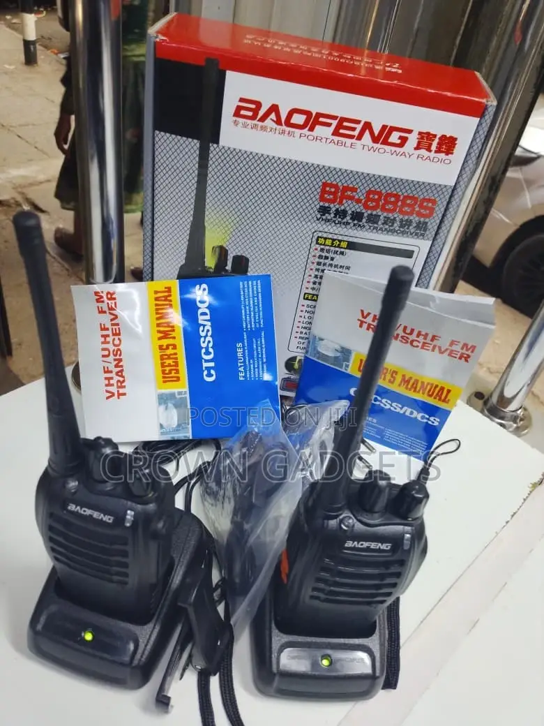 Baofeng Bf-888s Rechargeable Walkie Talkies With Earpiece