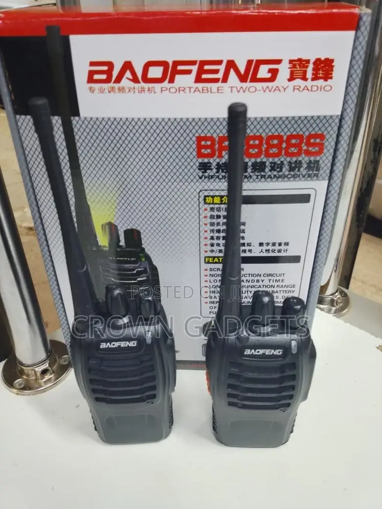 Baofeng Bf-888s Rechargeable Walkie Talkies With Flashlight