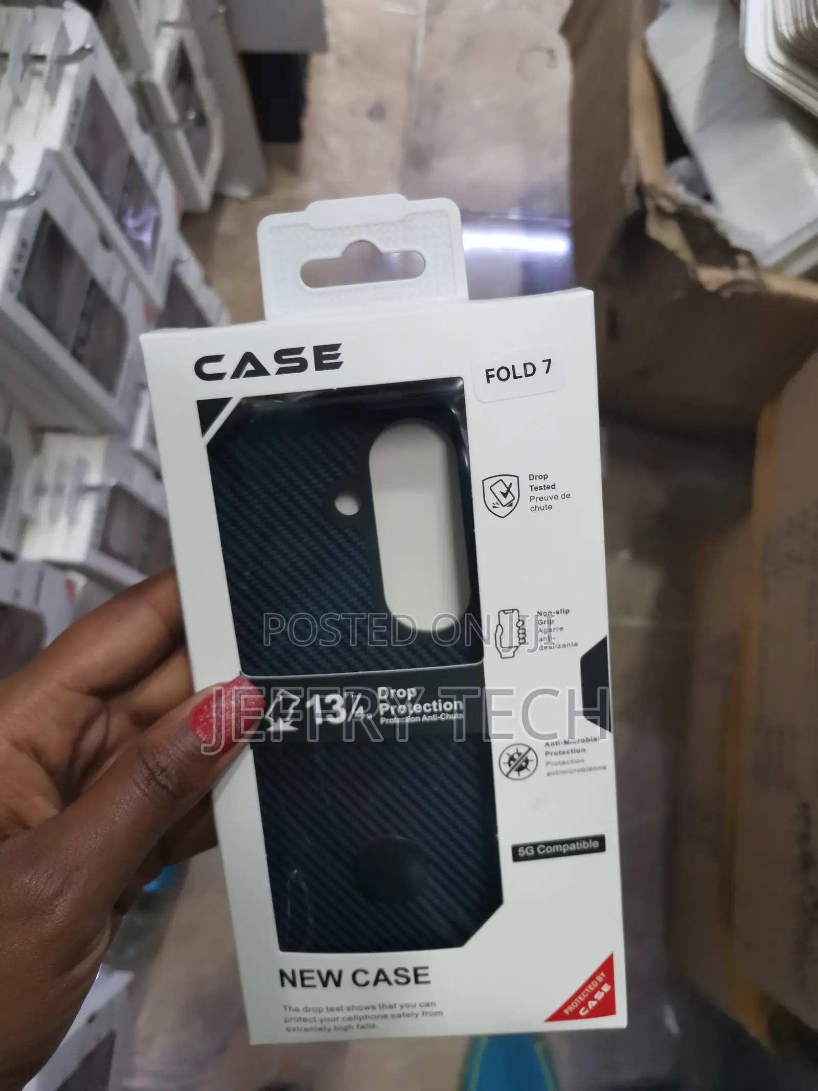 Docarb Samsung Galaxy Z Fold 7 Magsafe Case, Carbon Fiber