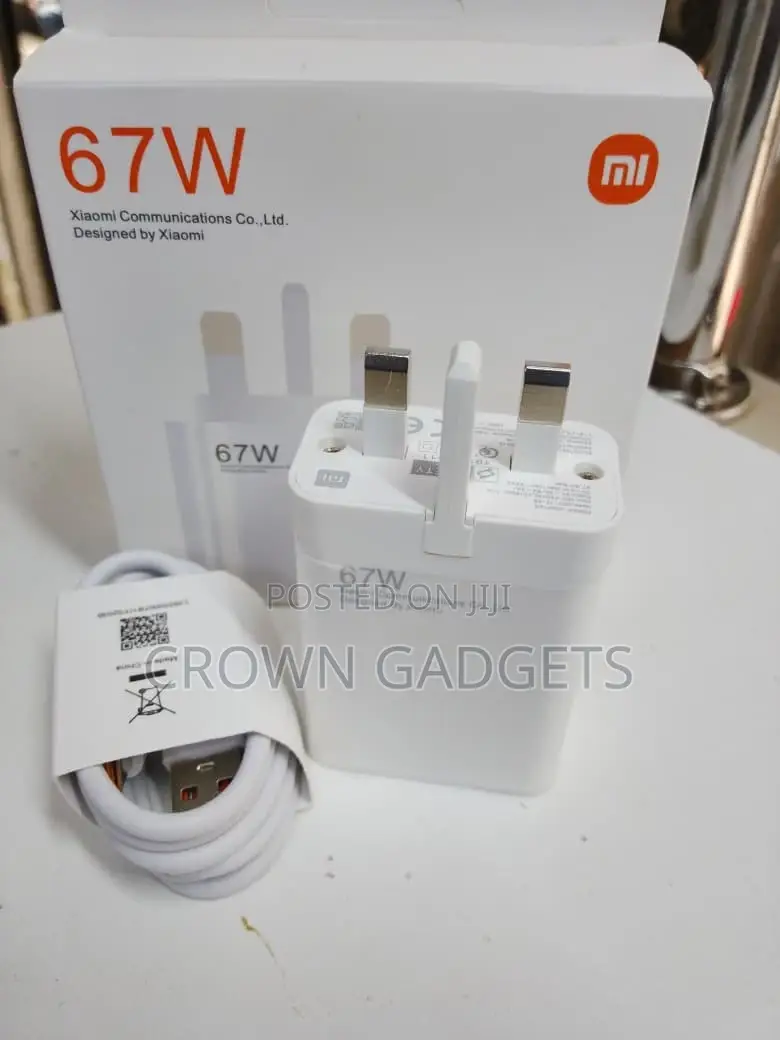 Xiaomi 67w Turbo Charging Adapter With Usb-a to Type-C Cable