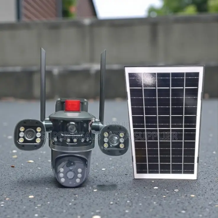 V380 Pro App Multiple Lens 4g PTZ Solar Outdoor Security Camera
