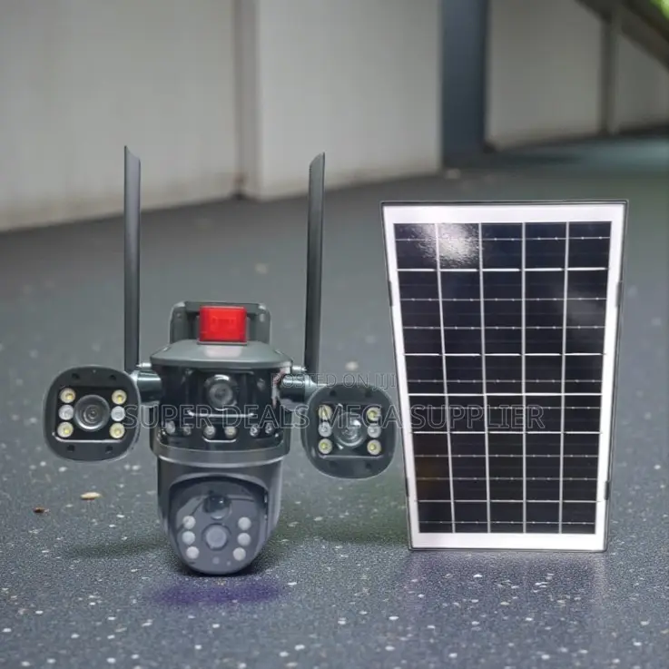 Remote Pan and Tilt Multiple Lens 4g PTZ Outdoor Solar Camera