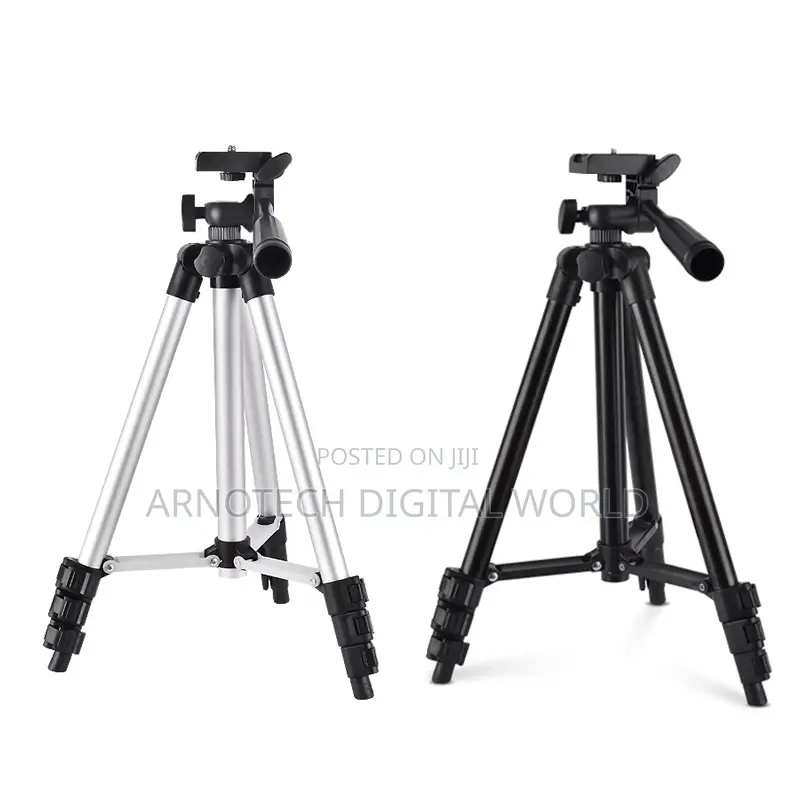 Portable Camera/Phone Tripod With 3way Head Tripod With Remote Control