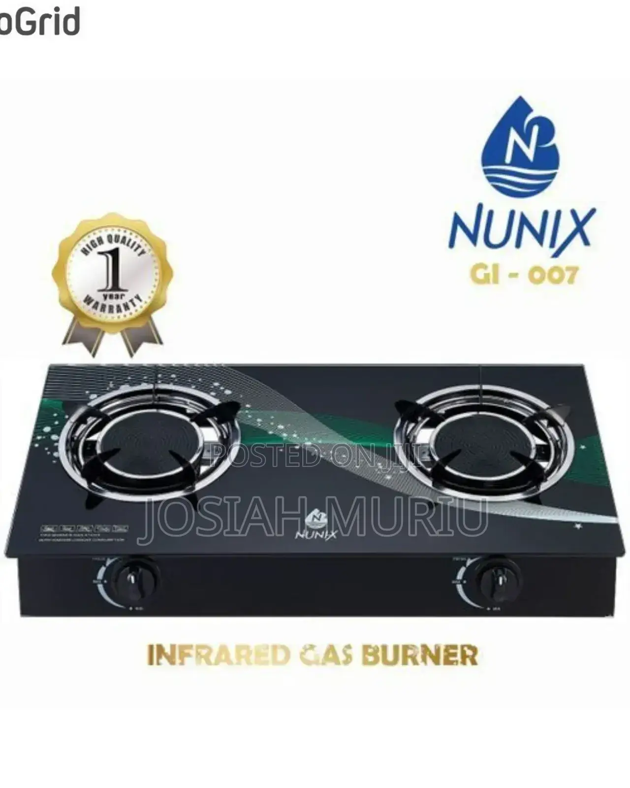 Low Gas Consumption Nunix 2 Burner Cooker