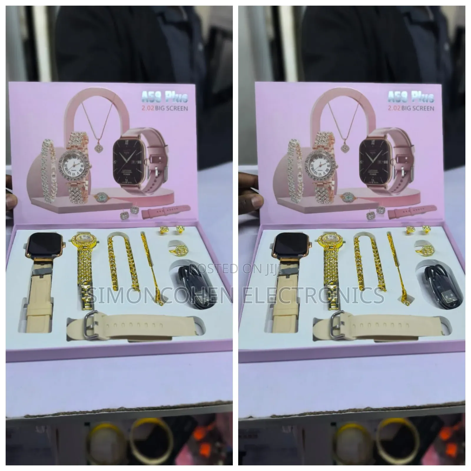 A58 Plus Smart Watch Plus Bracelet Combo Gift Set